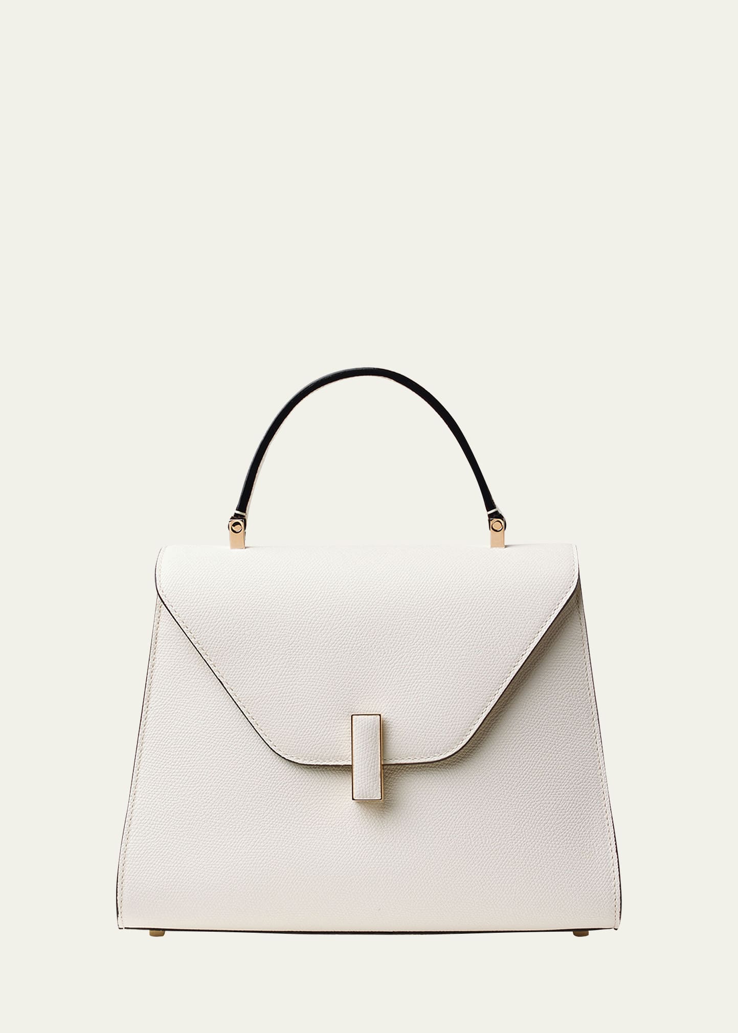 Valextra Iside Media Envelope Flap Top-handle Bag In W Pergamenta