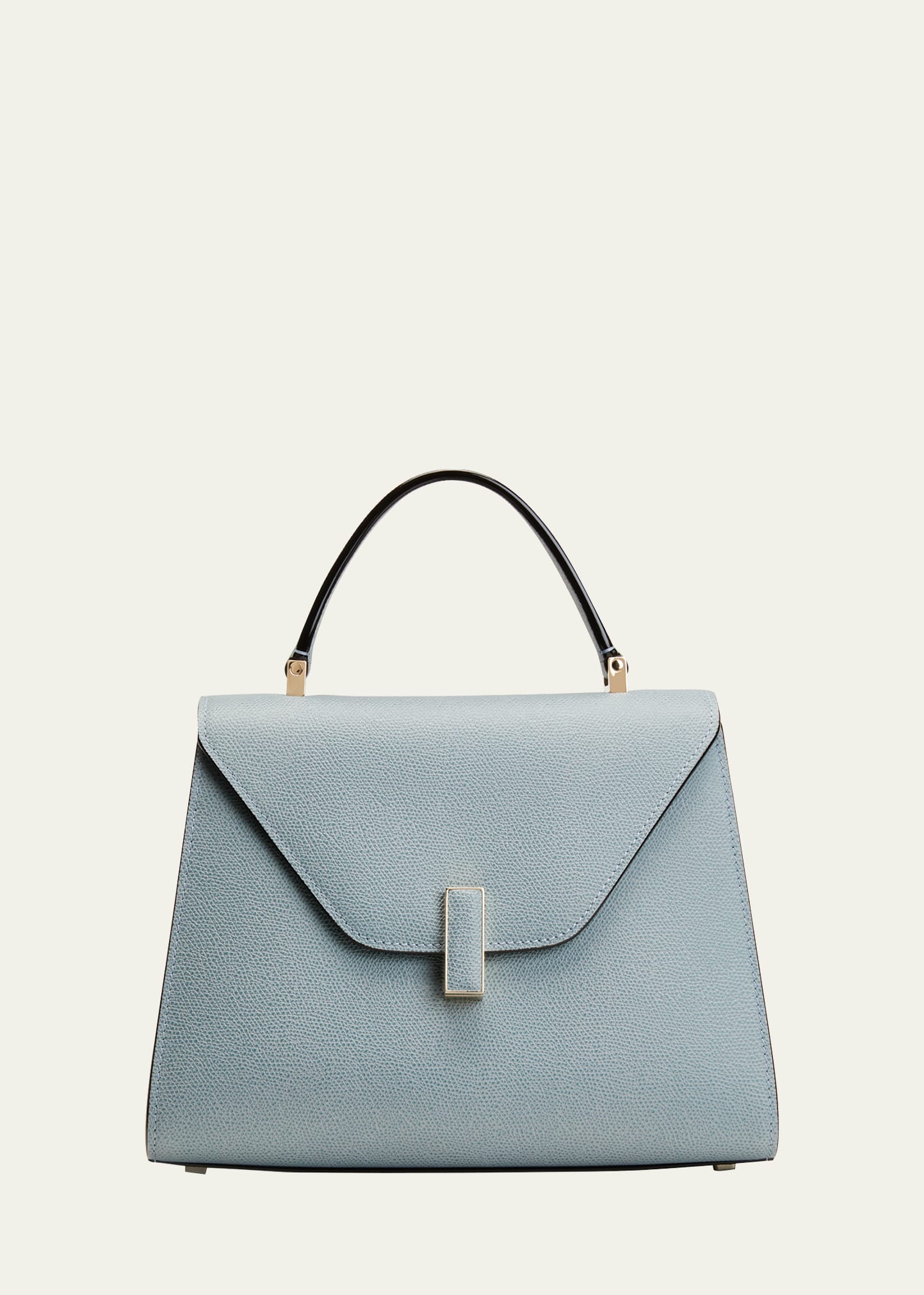Valextra Iside Media Envelope Flap Top-handle Bag In Bp Polvere