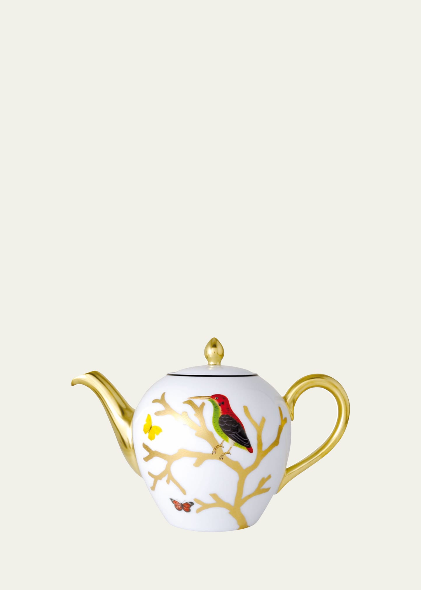 Aux Oiseaux Teapot, Boule Shape