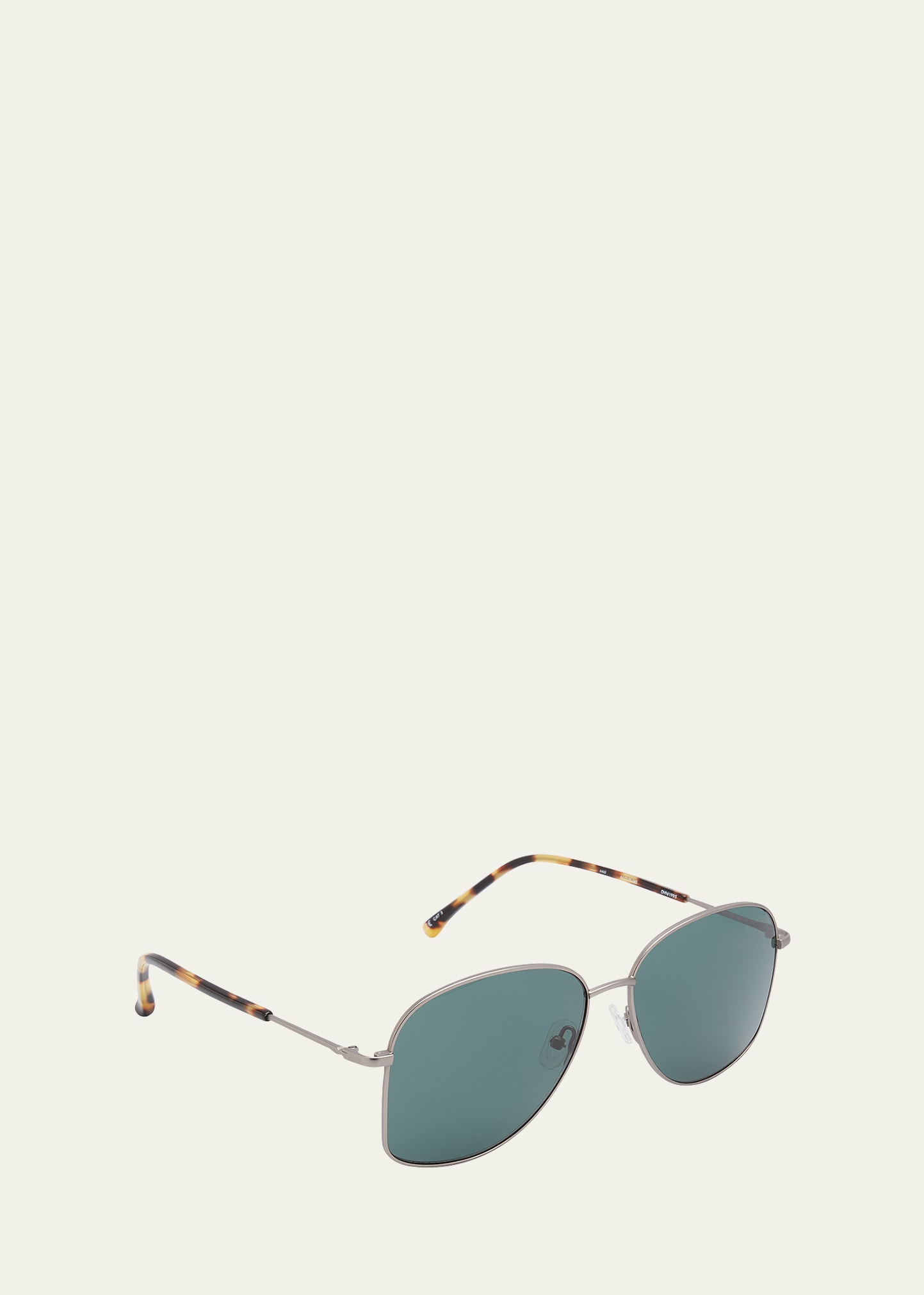 Tortoise Stainless Steel Butterfly Sunglasses