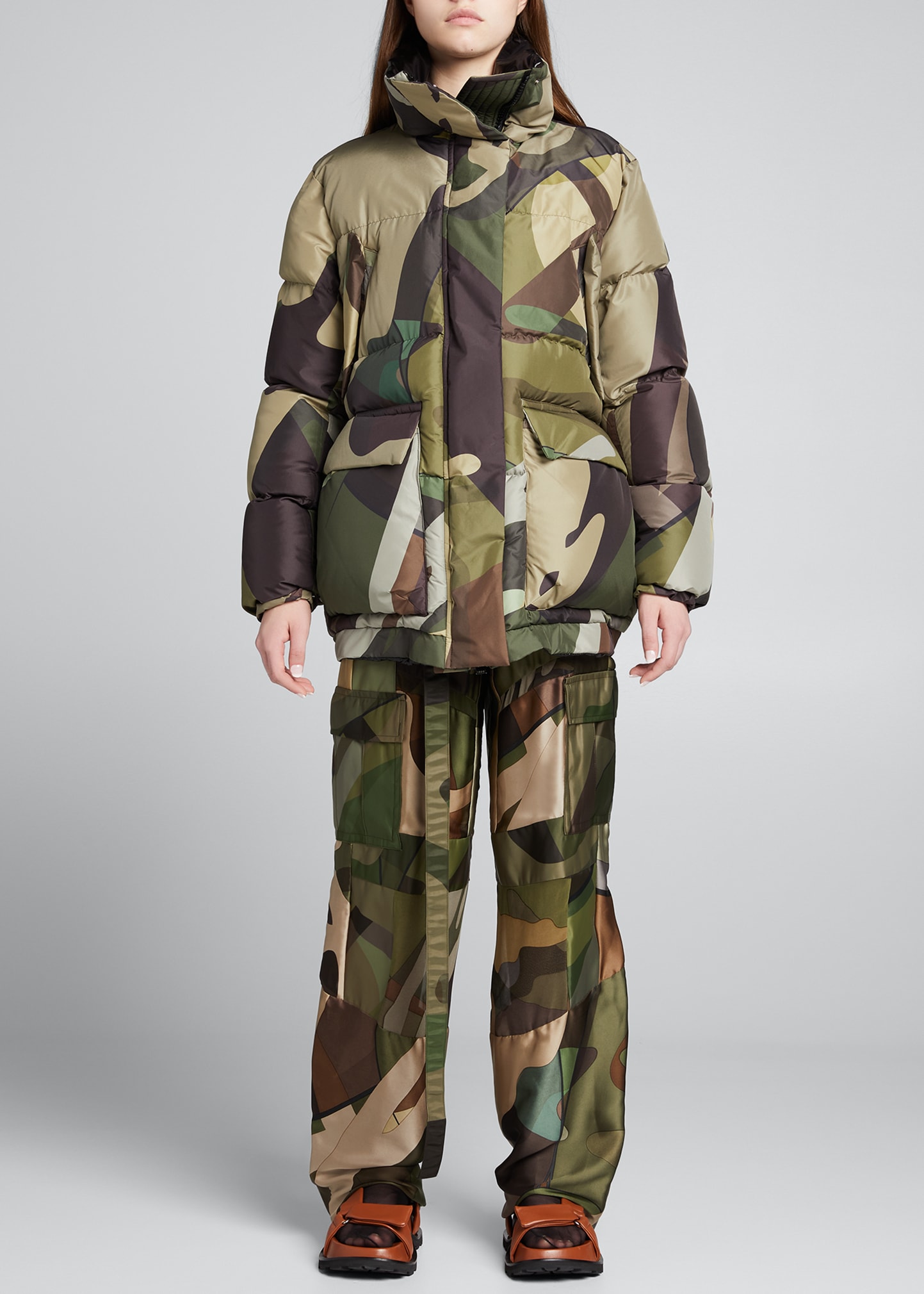 SACAI KAWS Print Belted Cargo Pants | Smart Closet