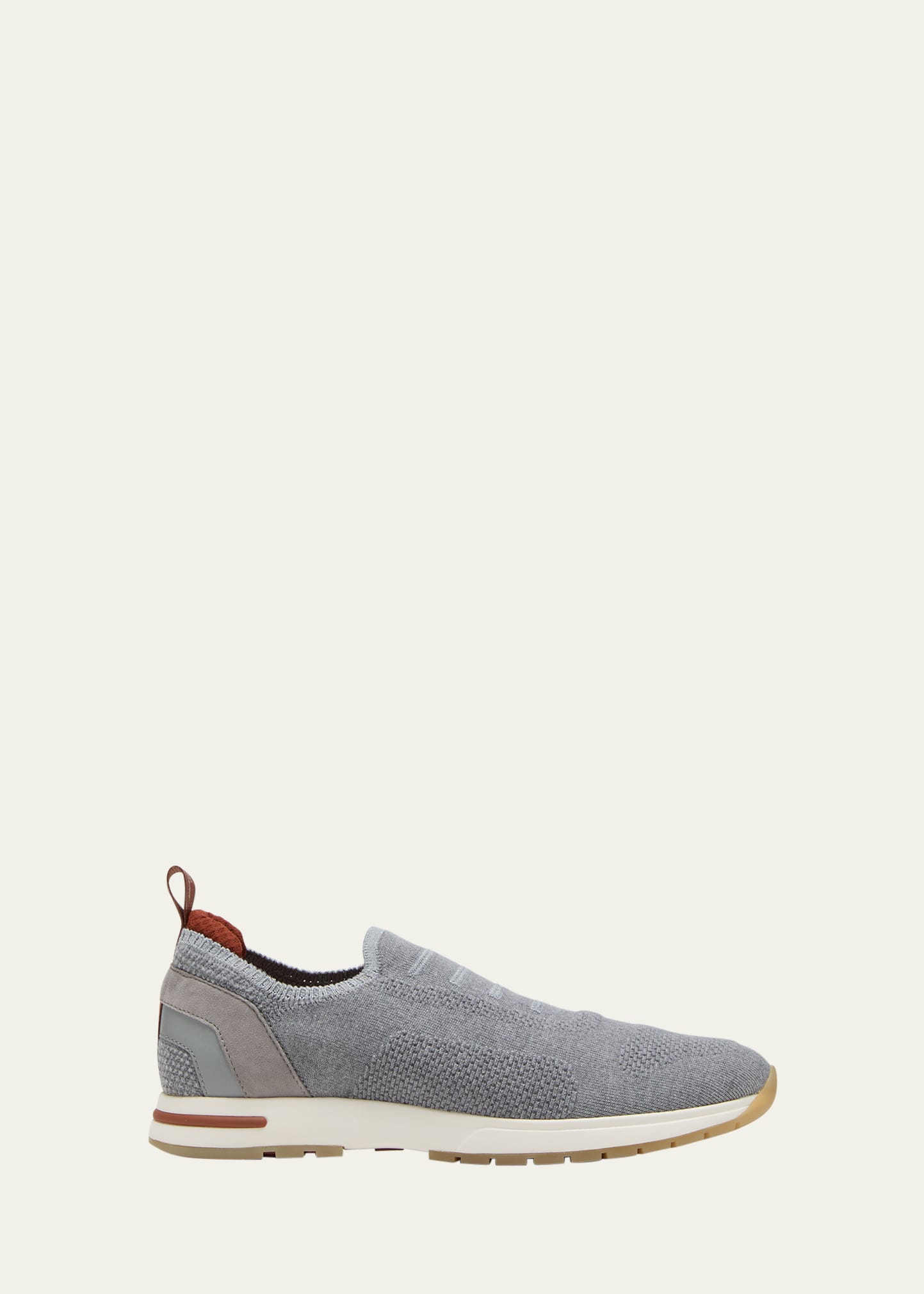 Loro Piana Flexy Knit Slip-on Trainer Sneakers In M579 Flannel Grey