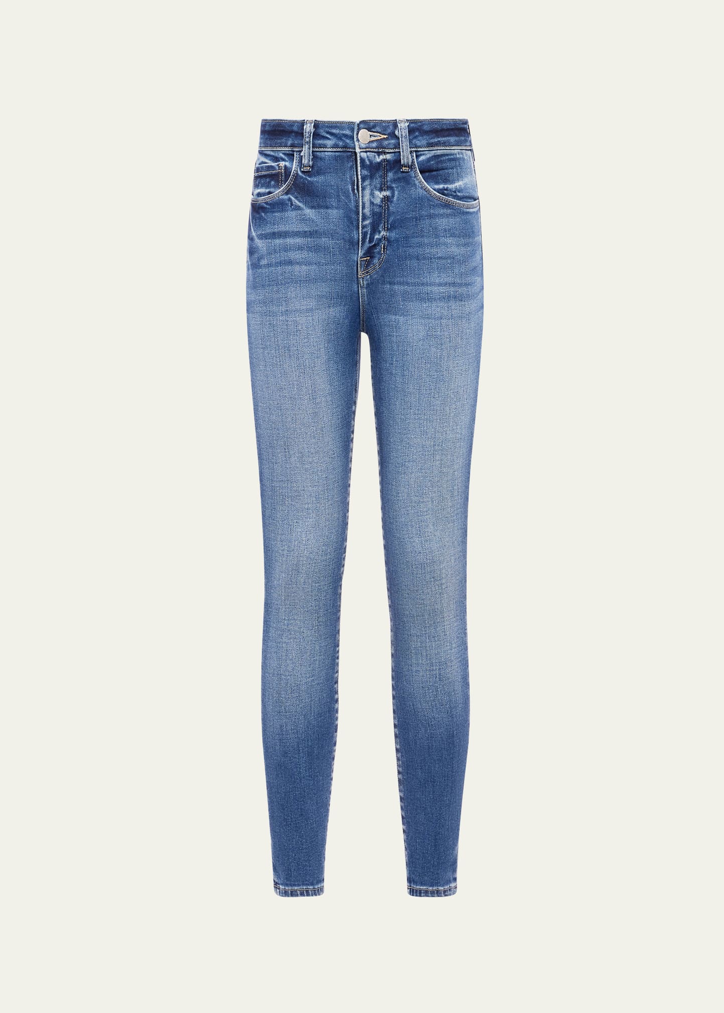 Shop L Agence Margot High-rise Skinny Jeans In Cambridge