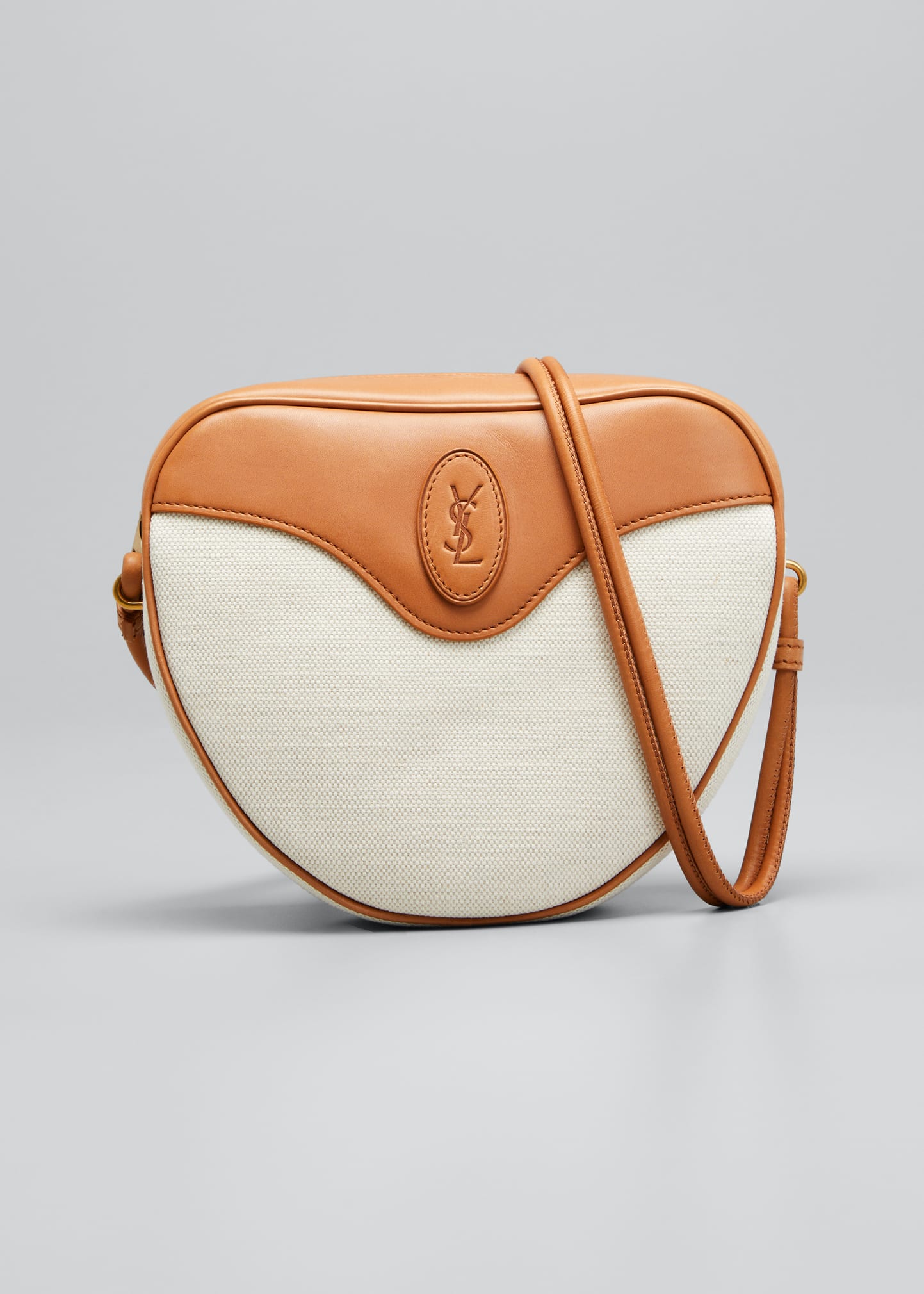 Le MONOGRAMME crossbody pouch in CASSANDRE canvas and smooth