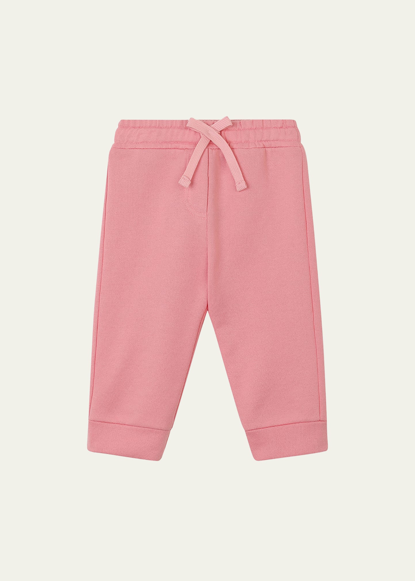 Dolce & Gabbana Kids' Girl's Logo Bow Jogger Pants In Pink Confetti