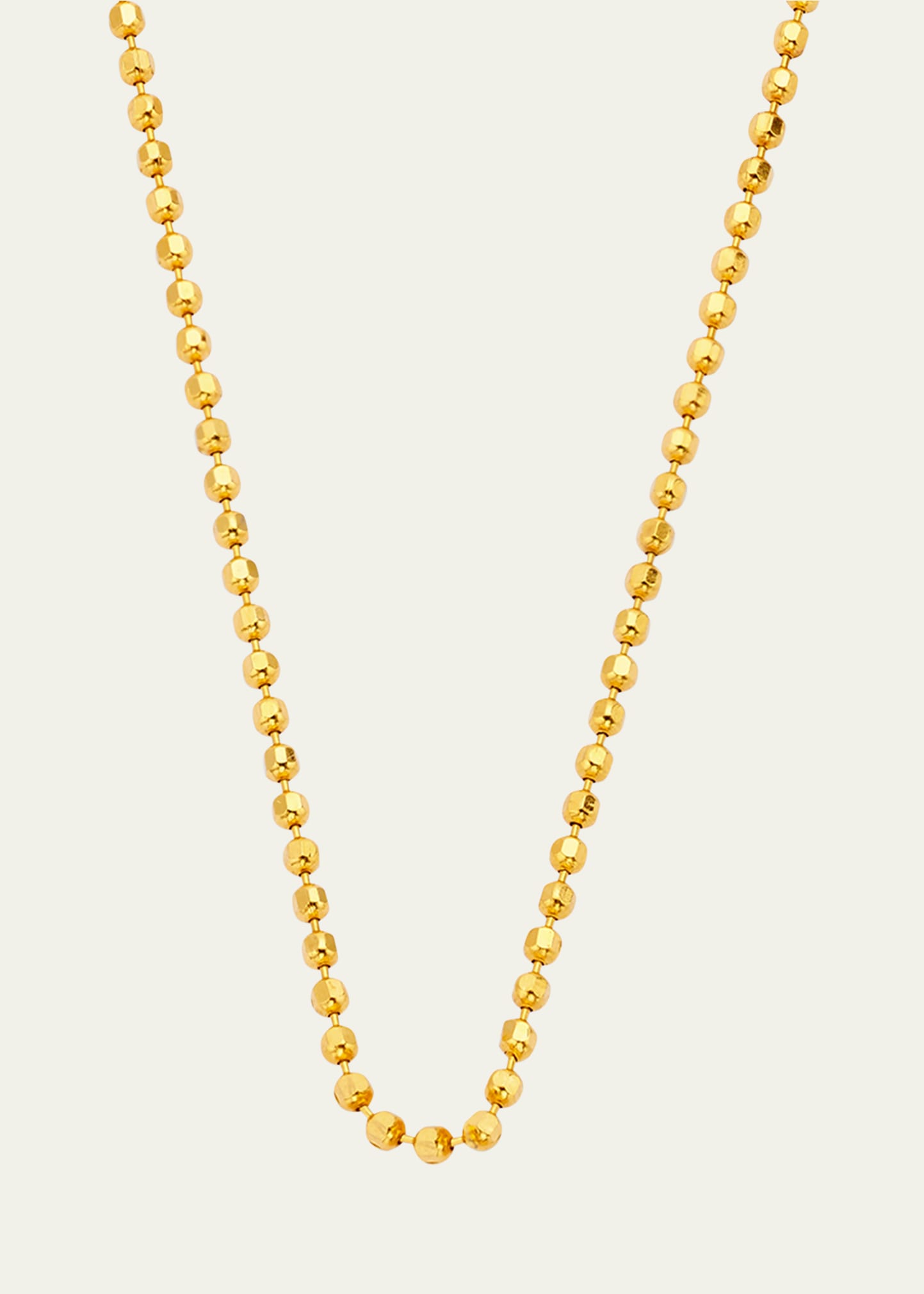 Buddha Mama 22k Disco Ball Chain With Lobster Clasp, 3mm, 20"l In Gold