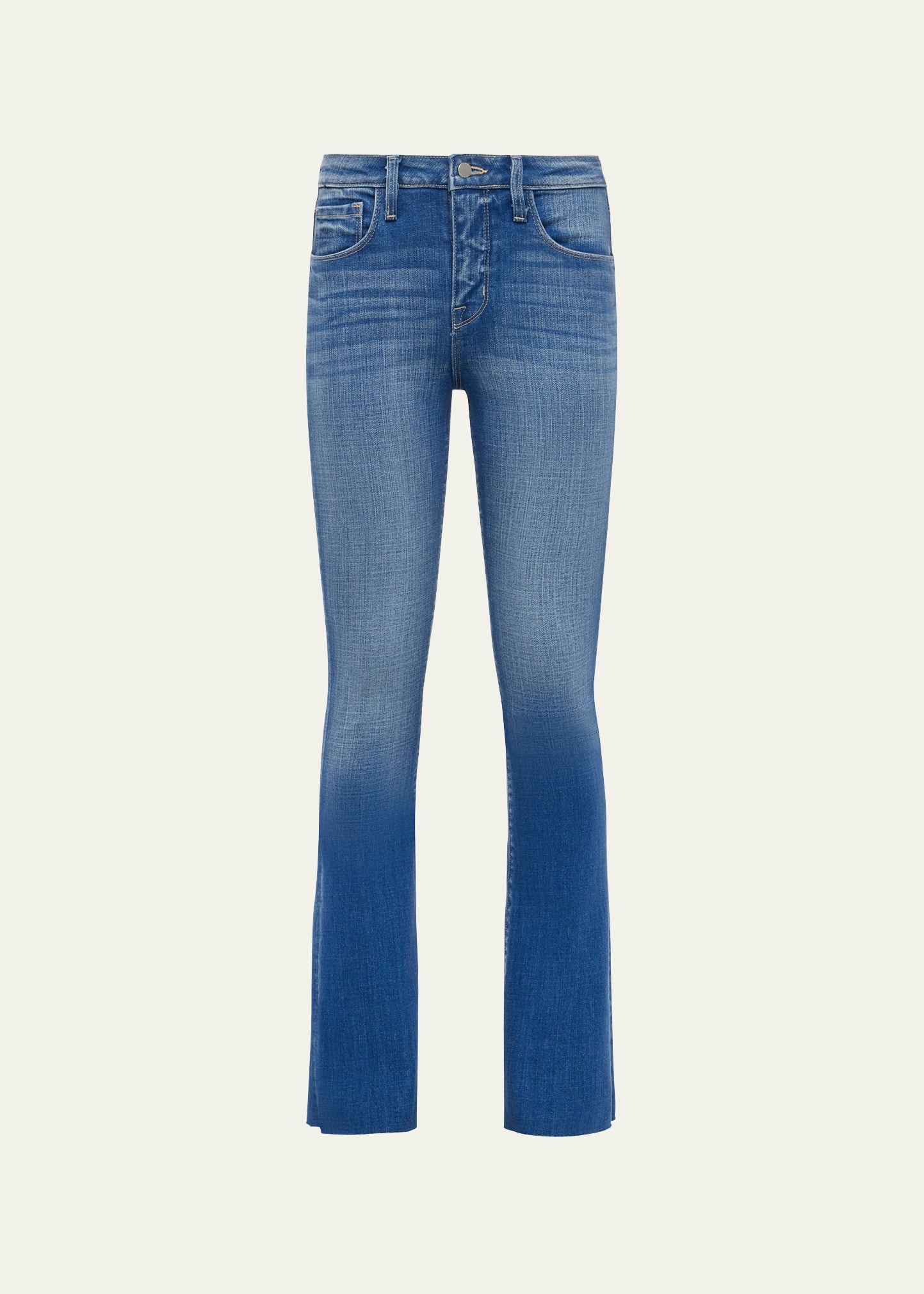 L Agence Kendra High Rise Crop Flare Jean In Alamo In Naples