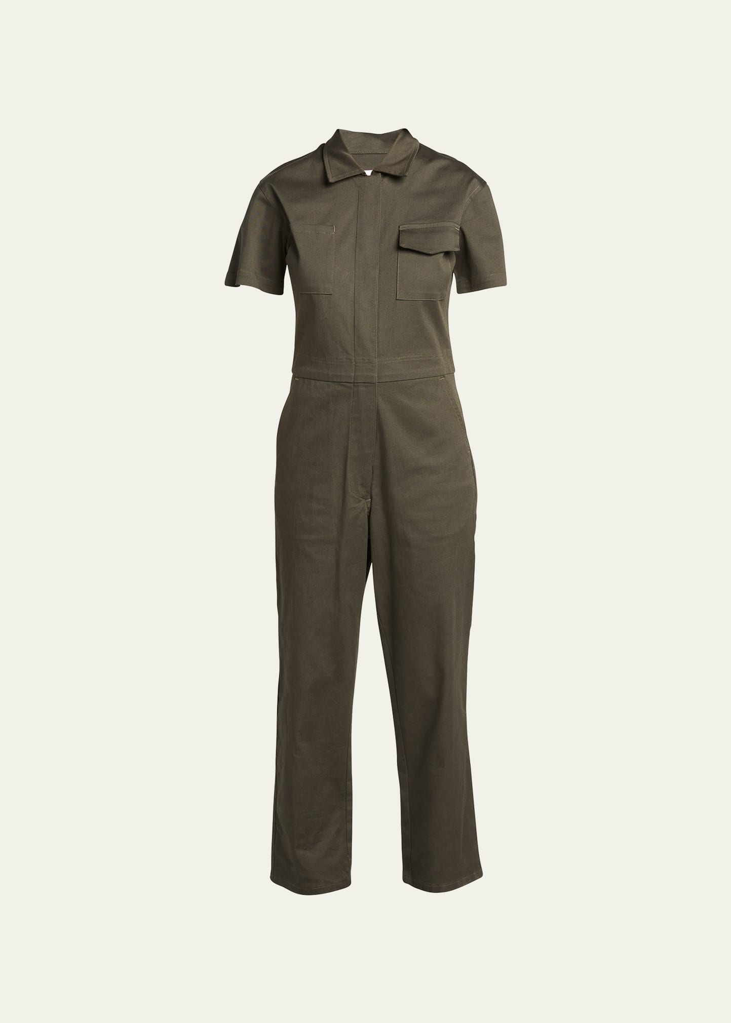 Rivet Utility Worker ShortSleeve Jumpsuit Smart Closet