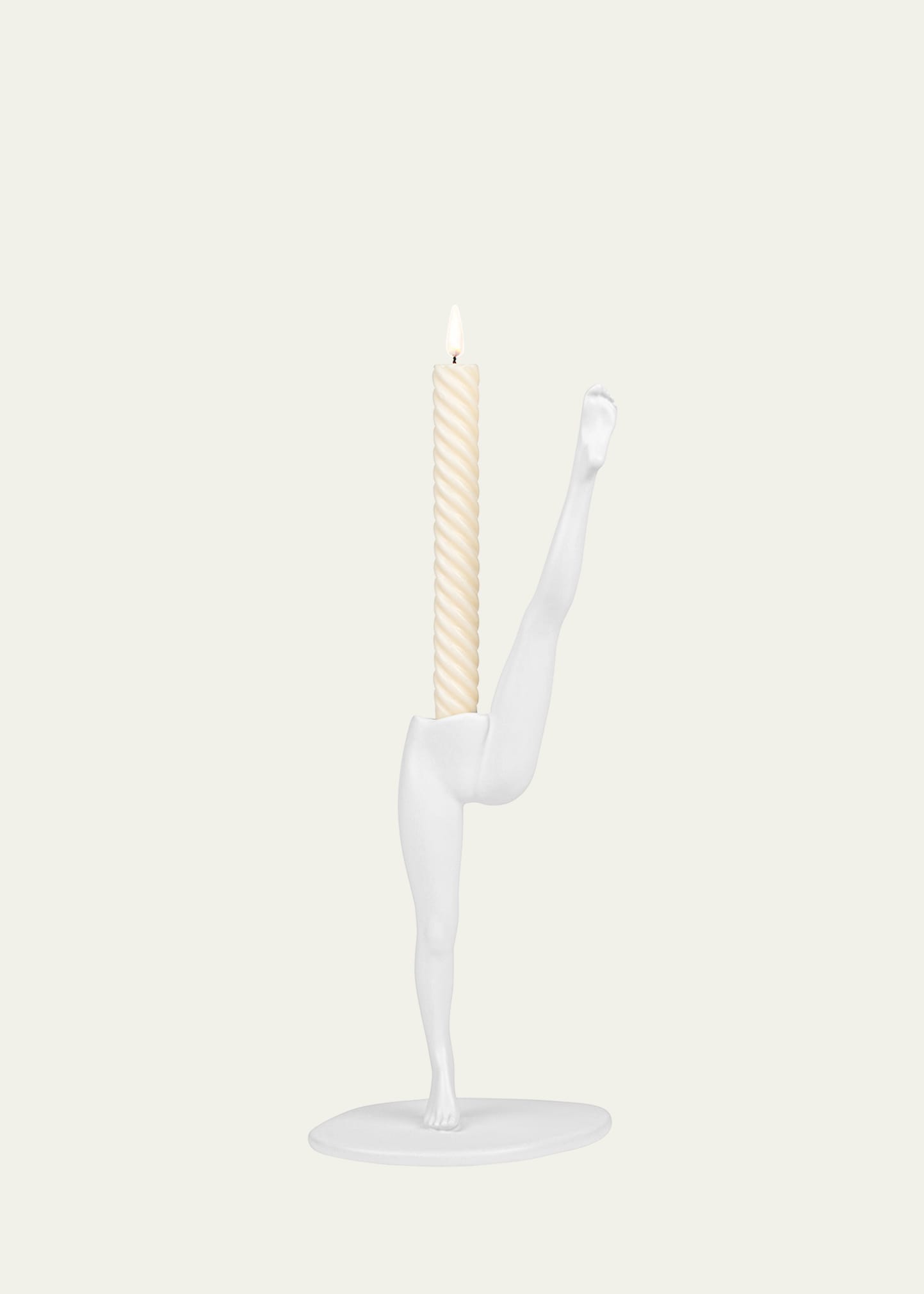 Anissa Kermiche Can Candlestick In White