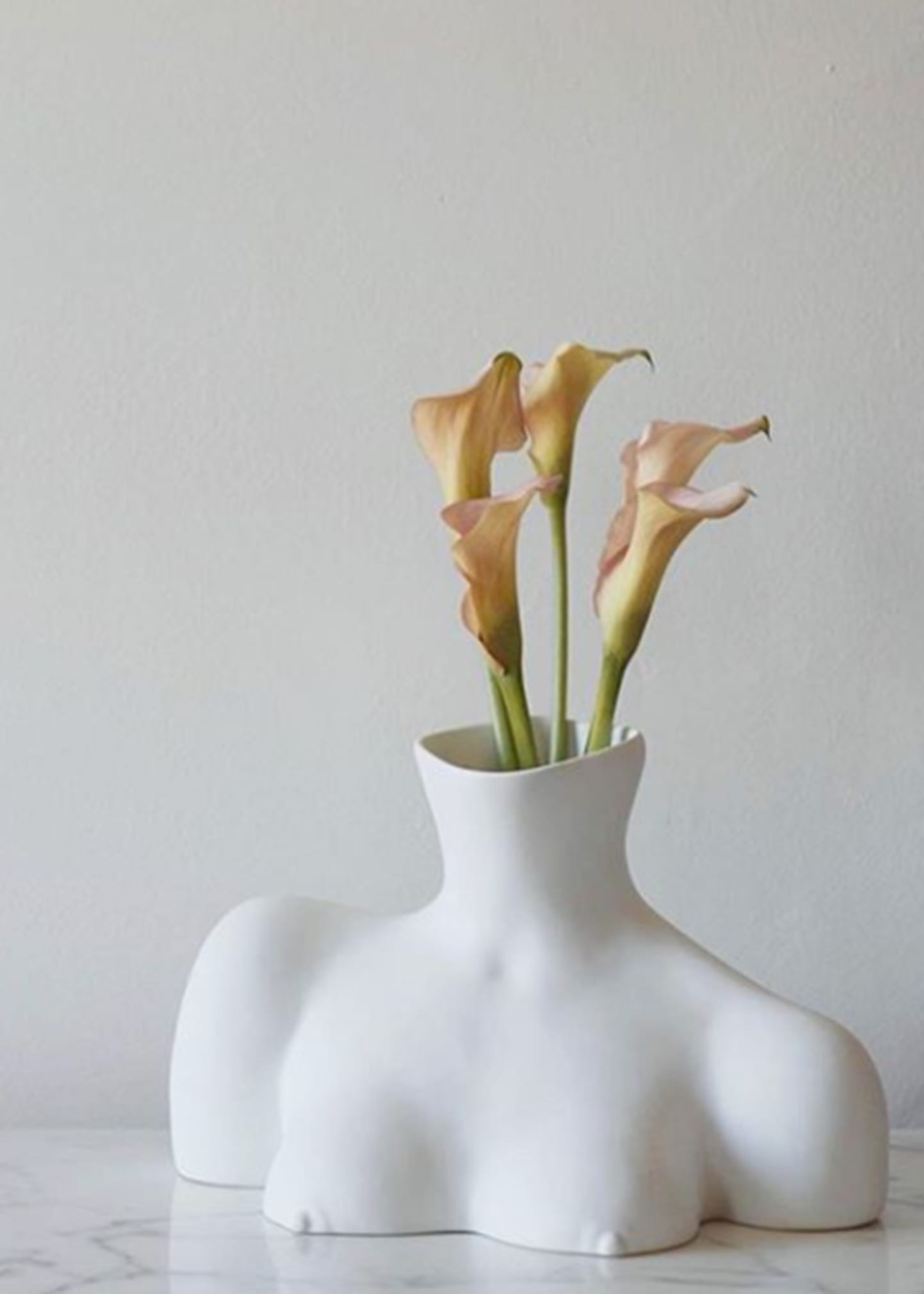 Anissa Kermiche Breast Friend Vase In White Matte