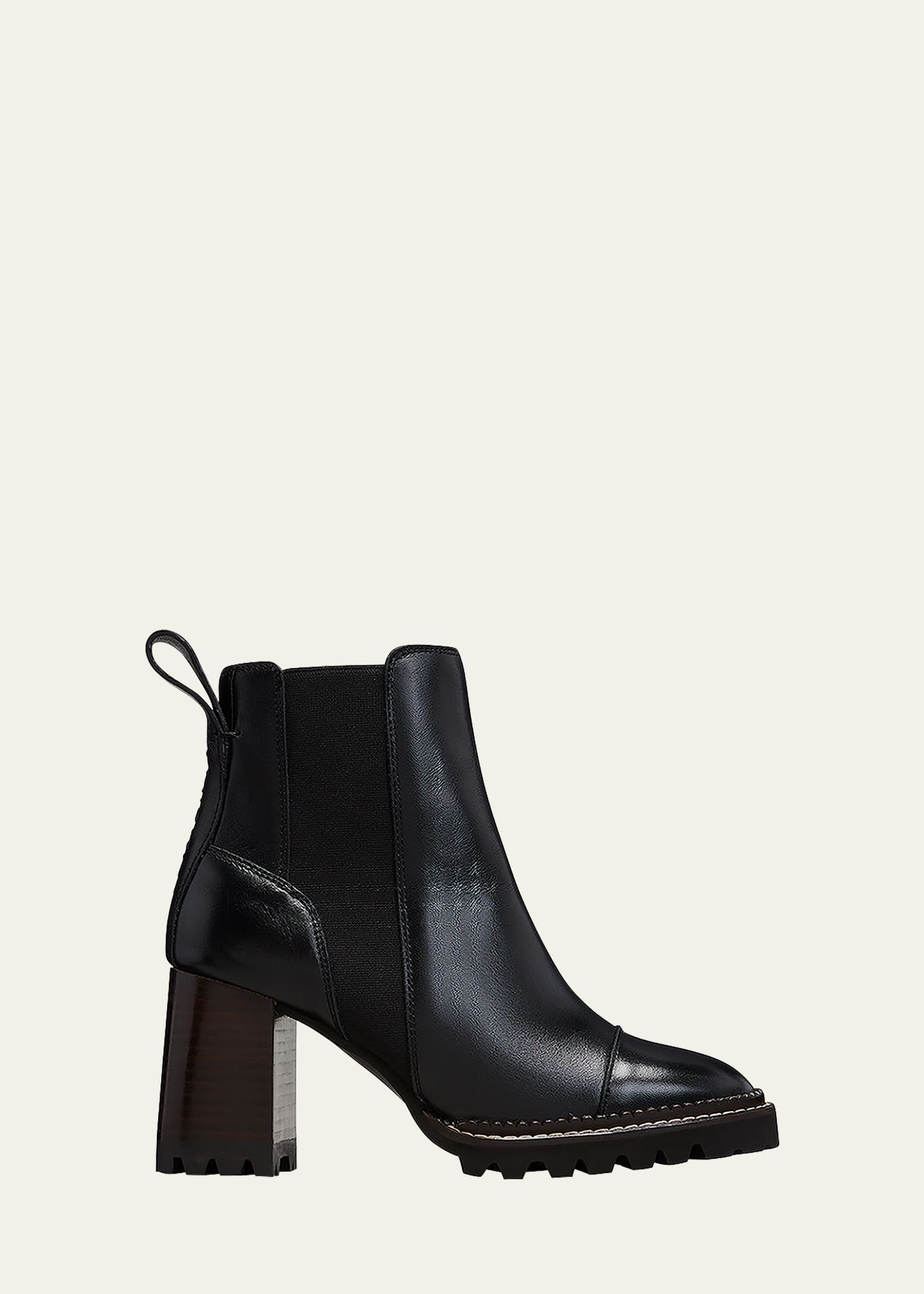Mallory Leather Chelsea Booties