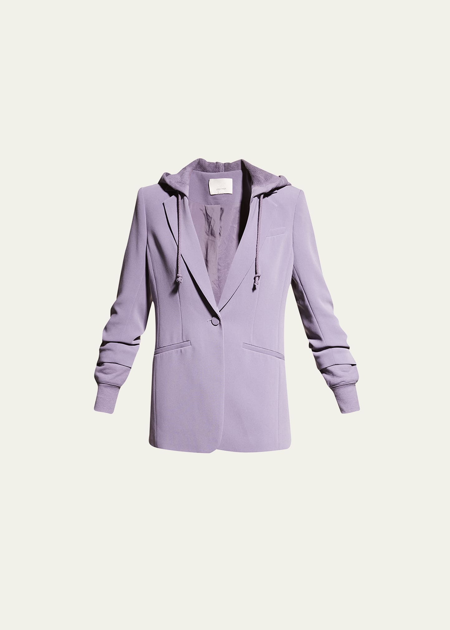 Cinq À Sept Hooded Khloe Jacket In Lilac Grey