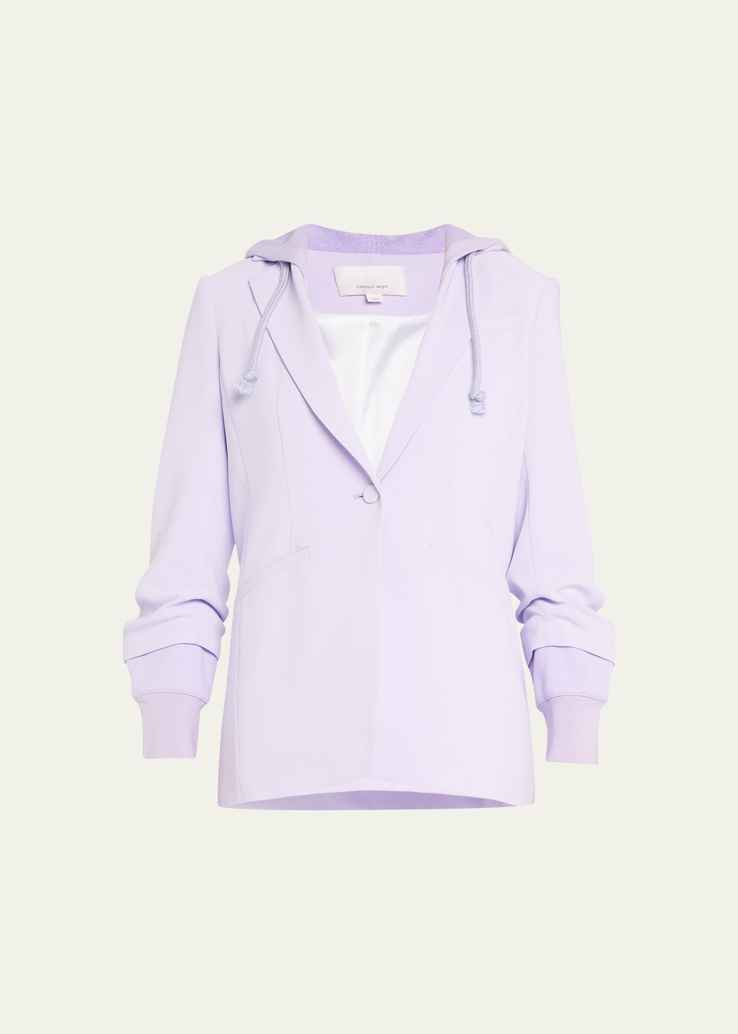 Cinq À Sept Hooded Khloe Jacket In Lilac Wine