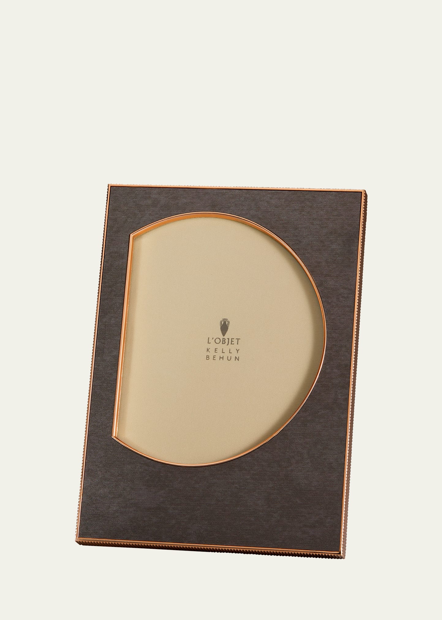 L'objet Kelly Behun Half Circle Photo Frame, 8" X 10" In Brown