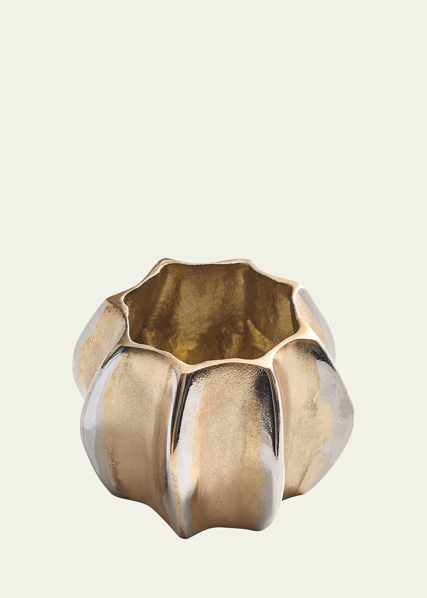 Shop Kim Seybert Desert Napkin Ring In Gold/silver