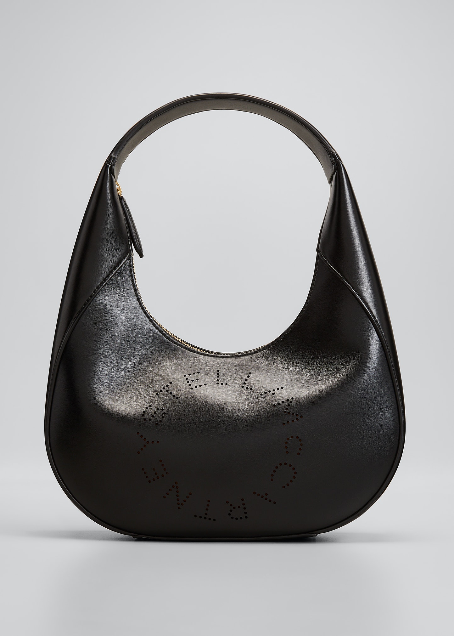 Stella McCartney Small Perforated Logo Alter Leather Hobo