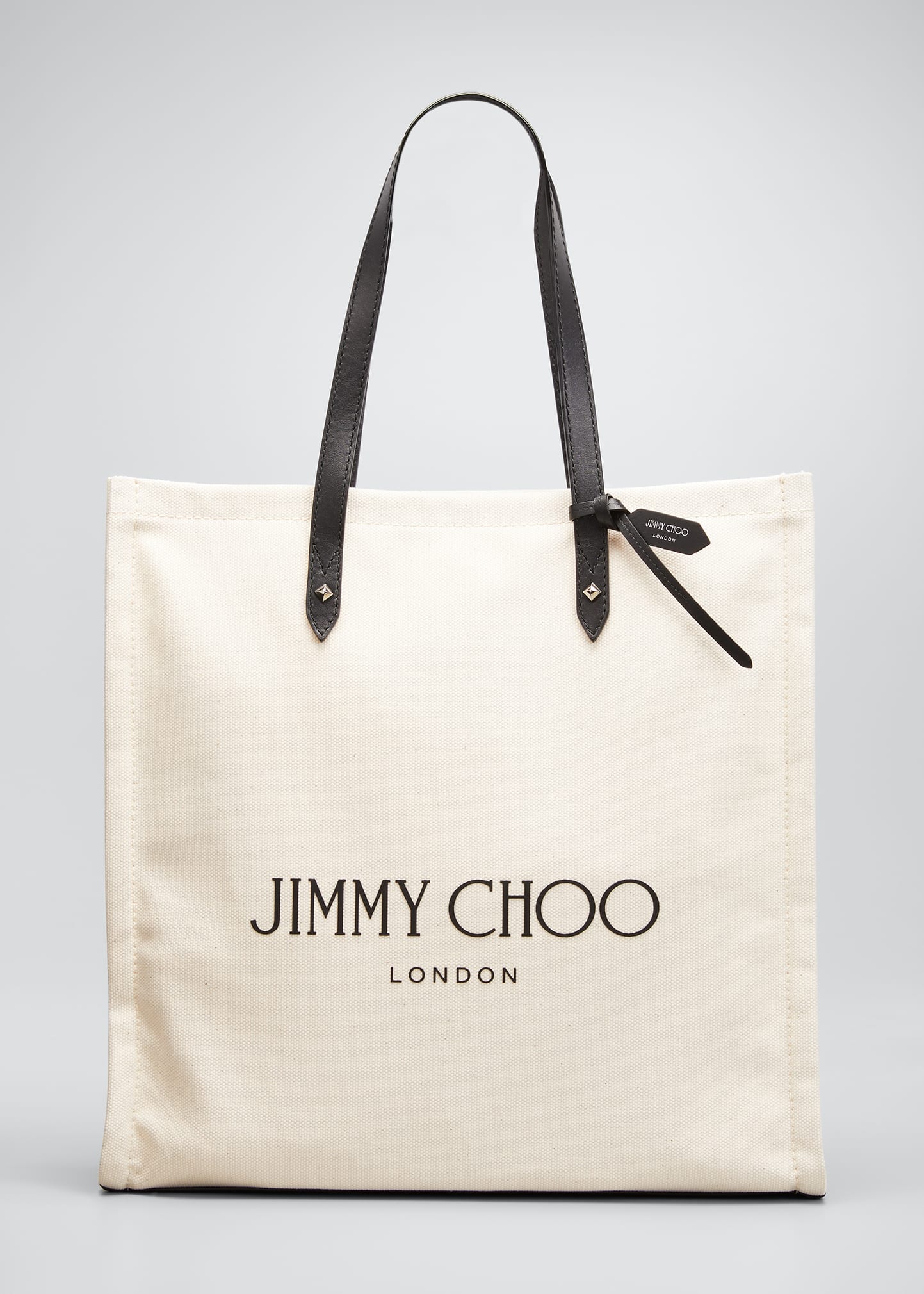 Jimmy Choo Canvas Logo Tote Bag