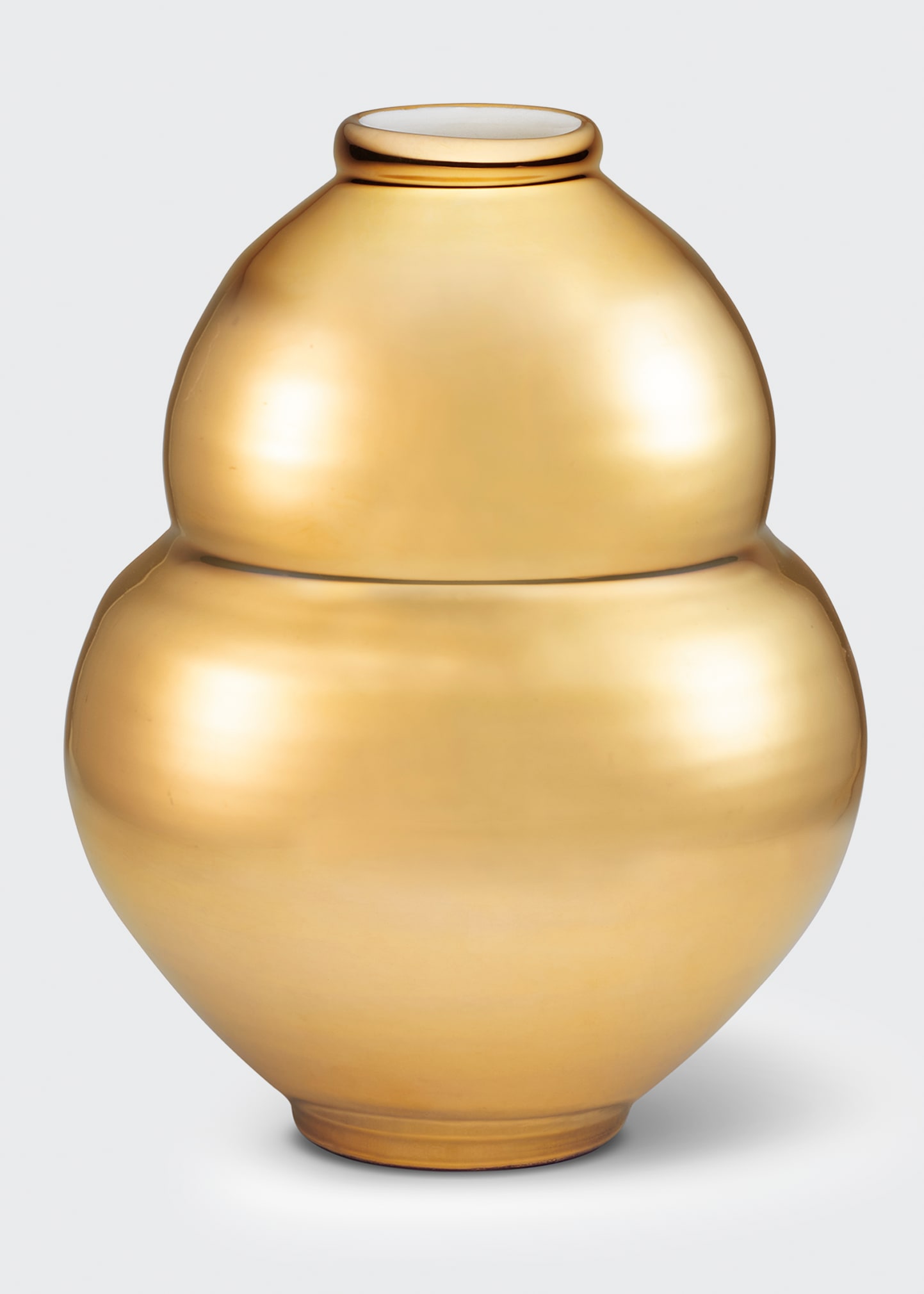 Aerin Sancia Gourd Vase In Gold