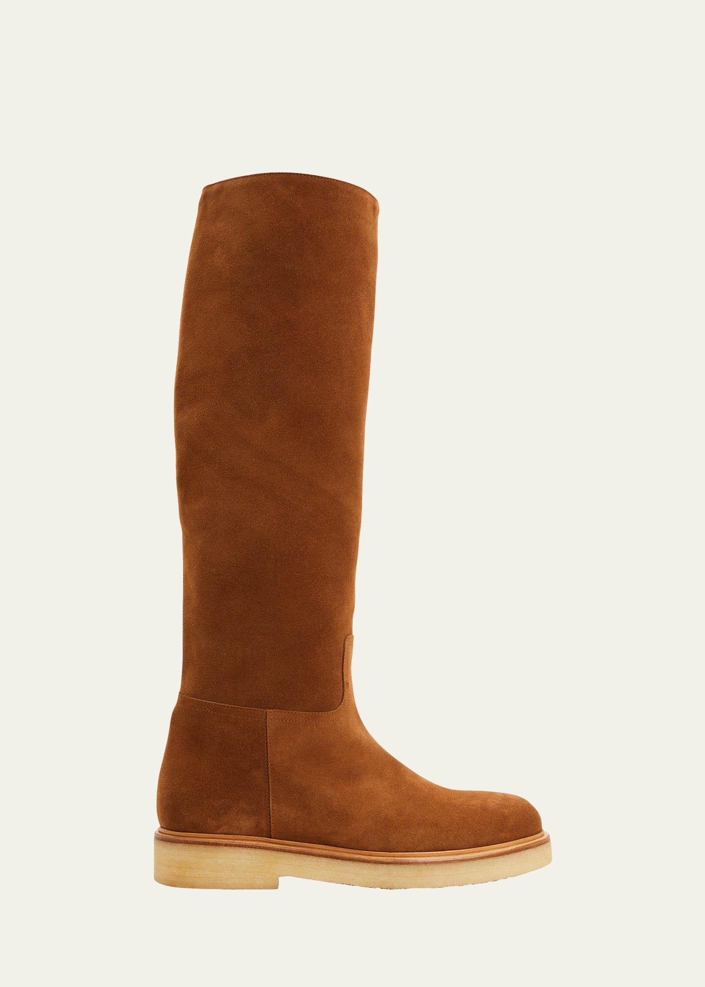 LEGRES Suede Knee Riding Boots