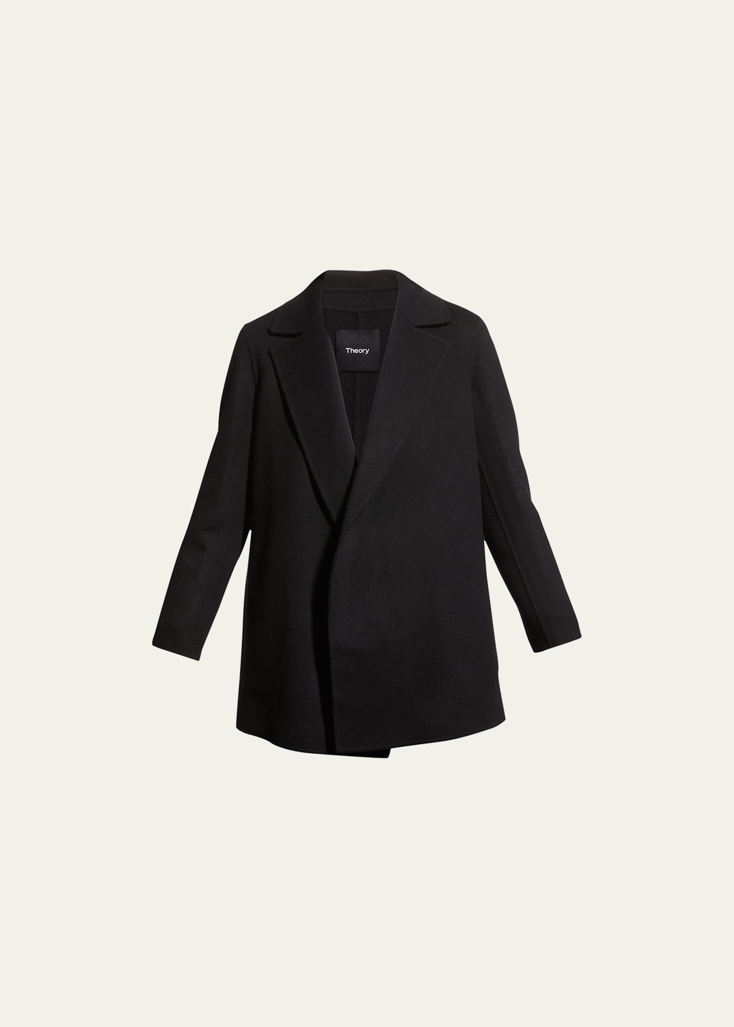 Theory Clairene New Divide Wool-cashmere Jacket In Nw Nvy