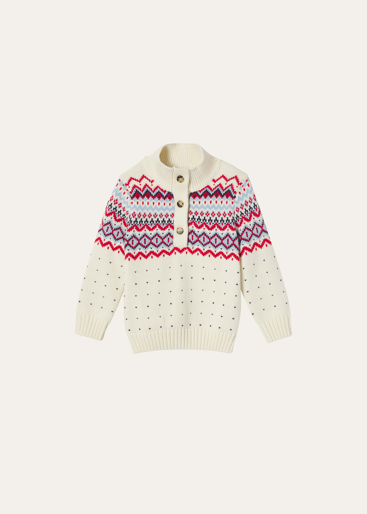 Classic Prep Childrenswear Boy's Scott Fair Isle Sweater, Size 9M-14Y