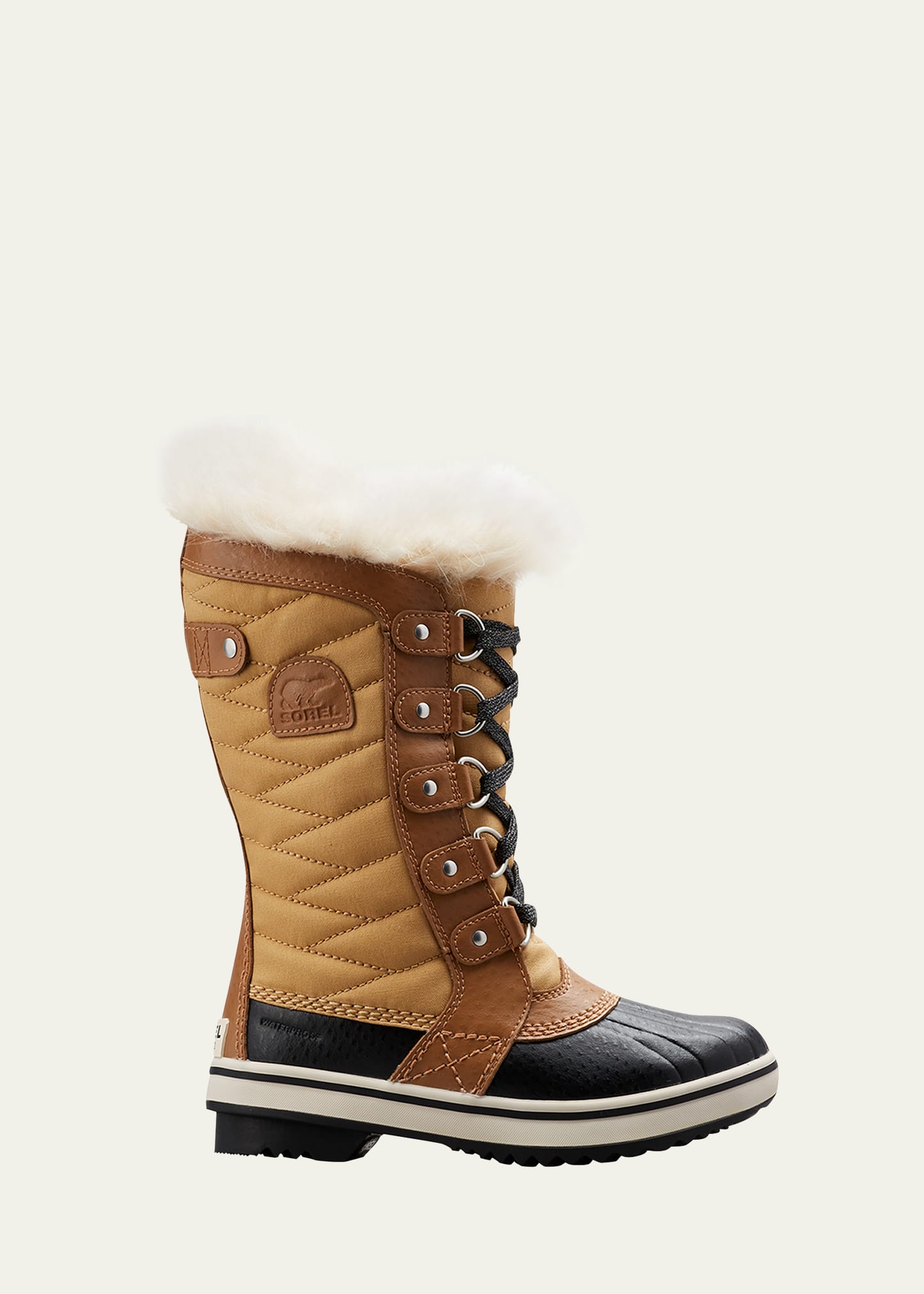 Sorel Kid's Tofino Ii Tall Hiking Boots With Faux Fur-trim, Baby/kids In Elk Brown