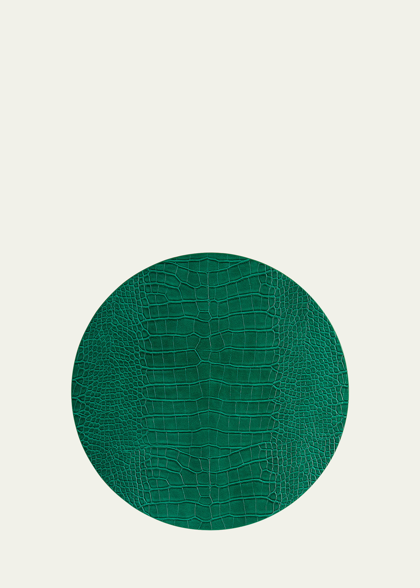 Kim Seybert Croco Placemat In Emerald