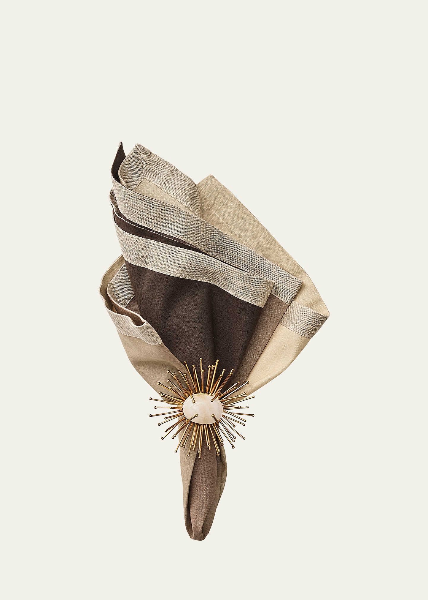 Kim Seybert Dip Dye Napkin In Taupe Bark