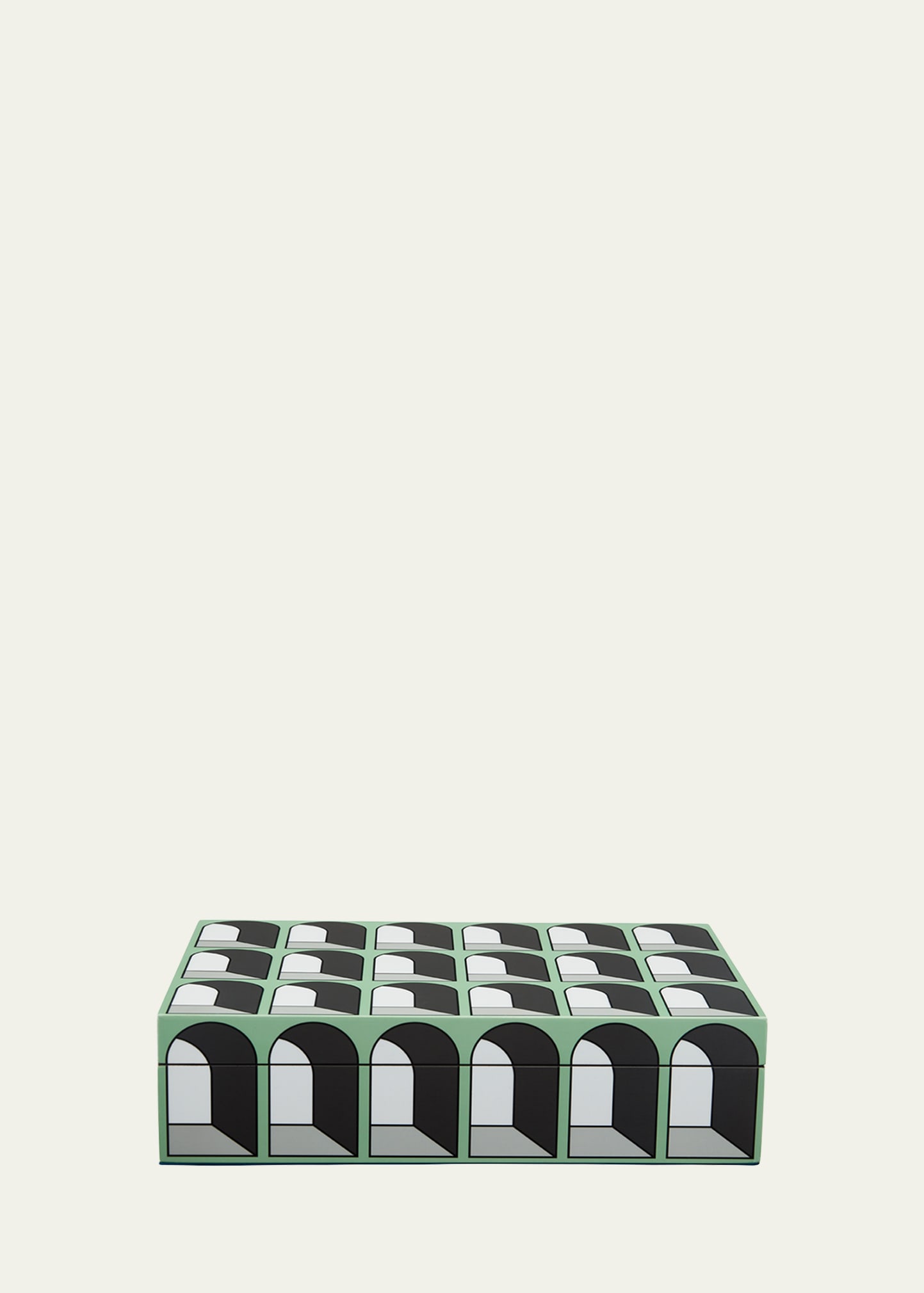 Jonathan Adler Large Lacquer Box In Green