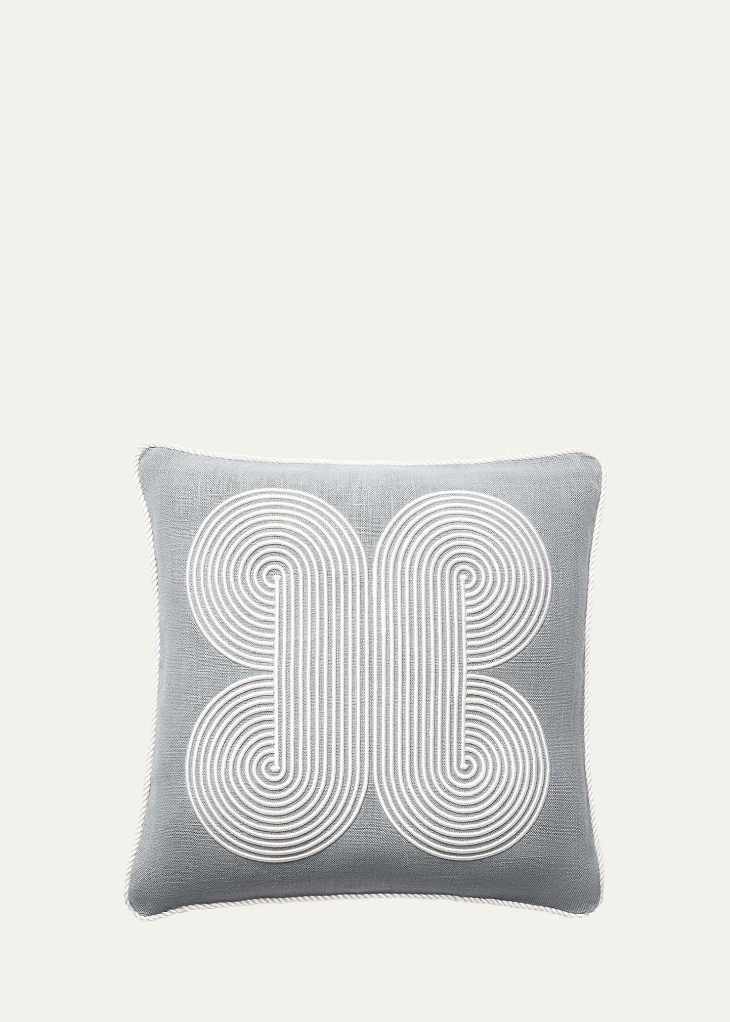 Pompidou Quatrefoil Pillow, Celadon