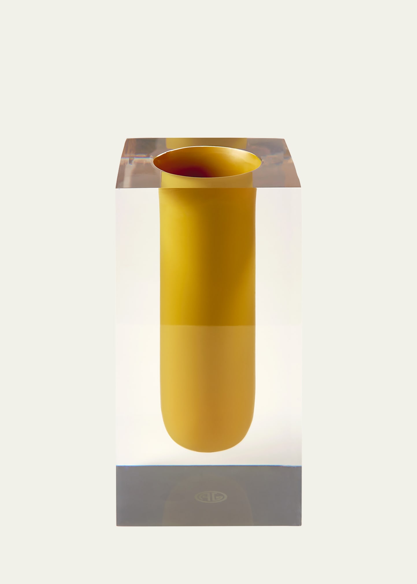 Jonathan Adler Bel Air Test Tube Vase In Mustard