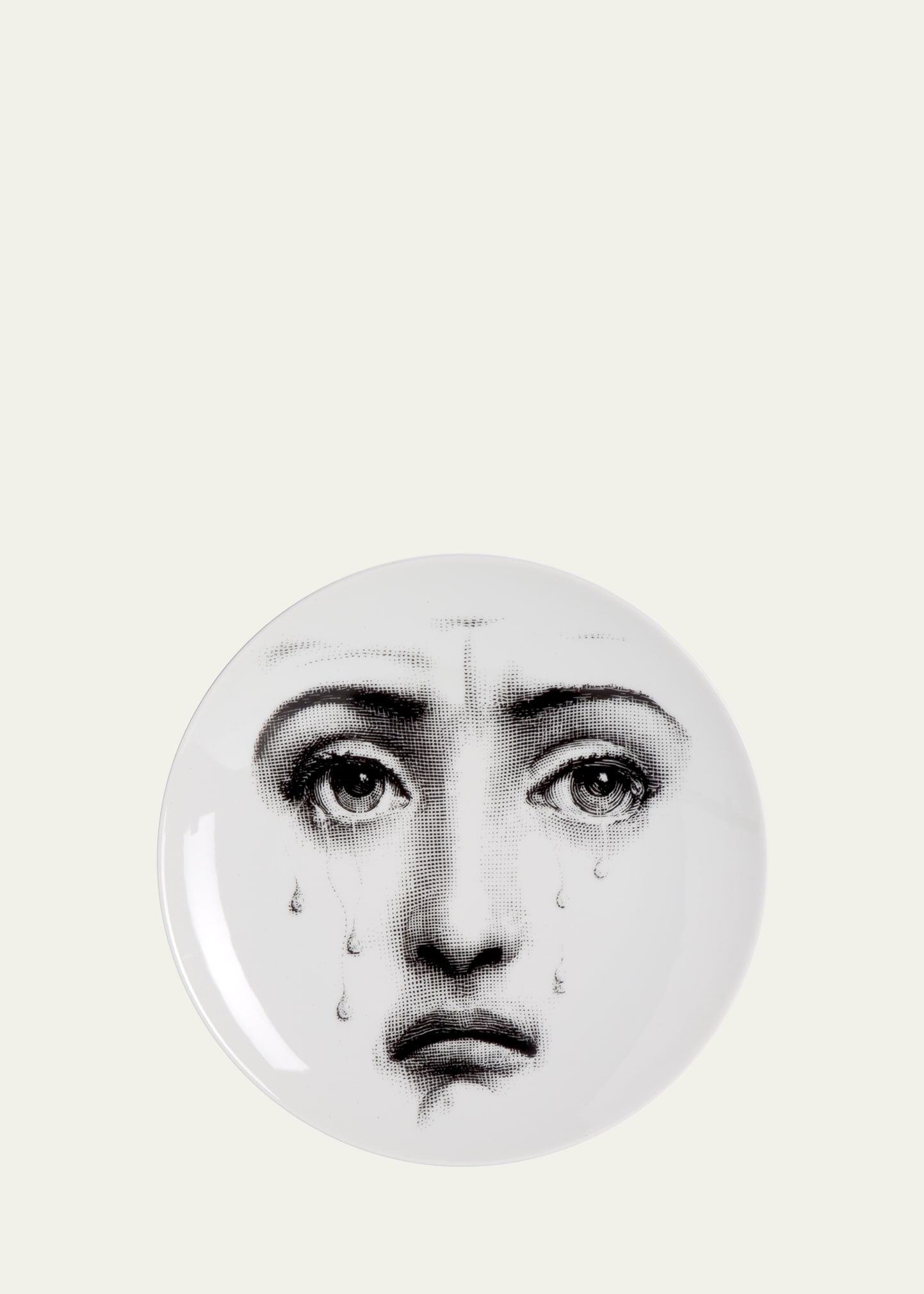 Fornasetti Wall Plate Tema E Variazioni N77 In White