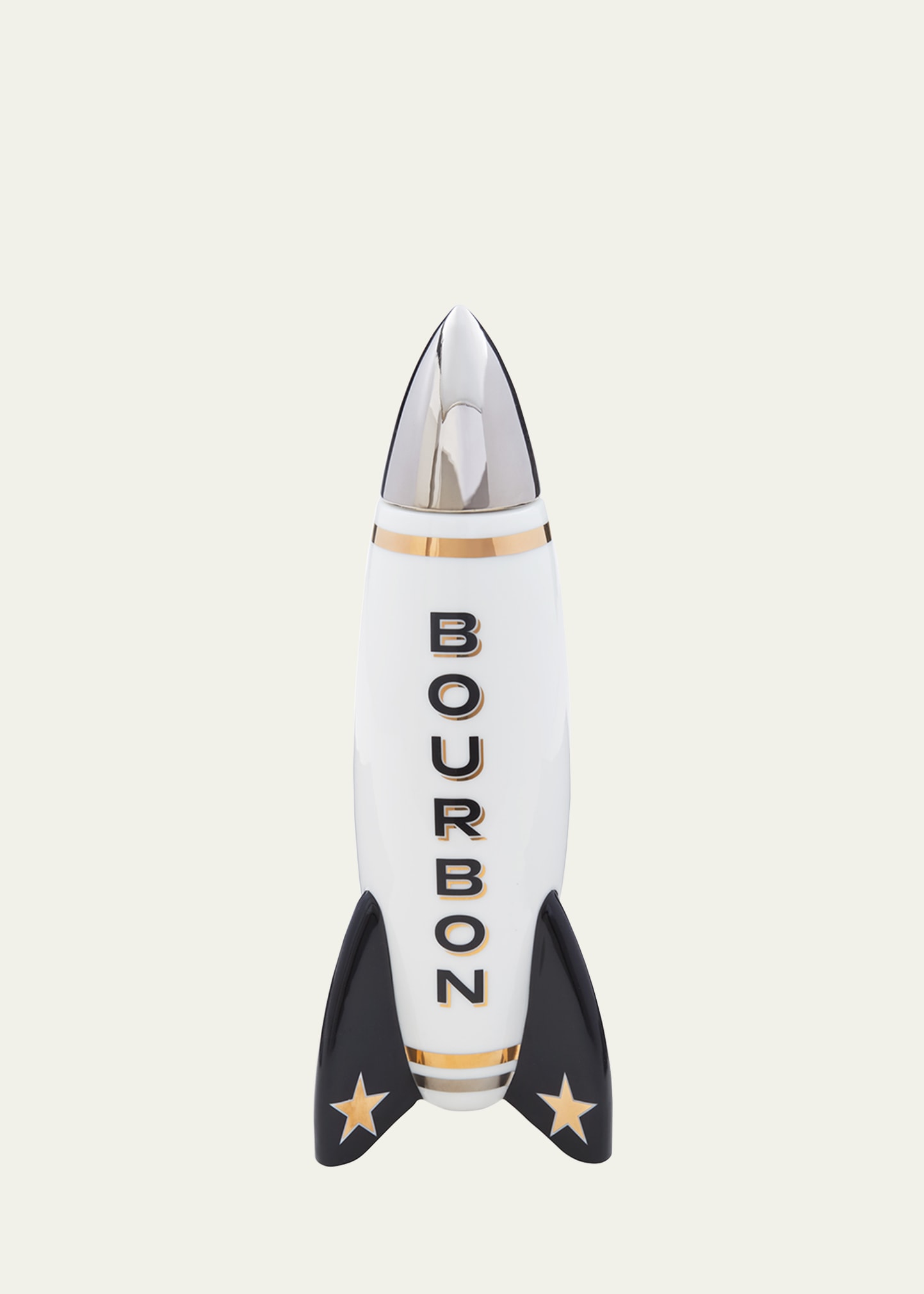 Jonathan Adler Rocket Bourbon Decanter In White