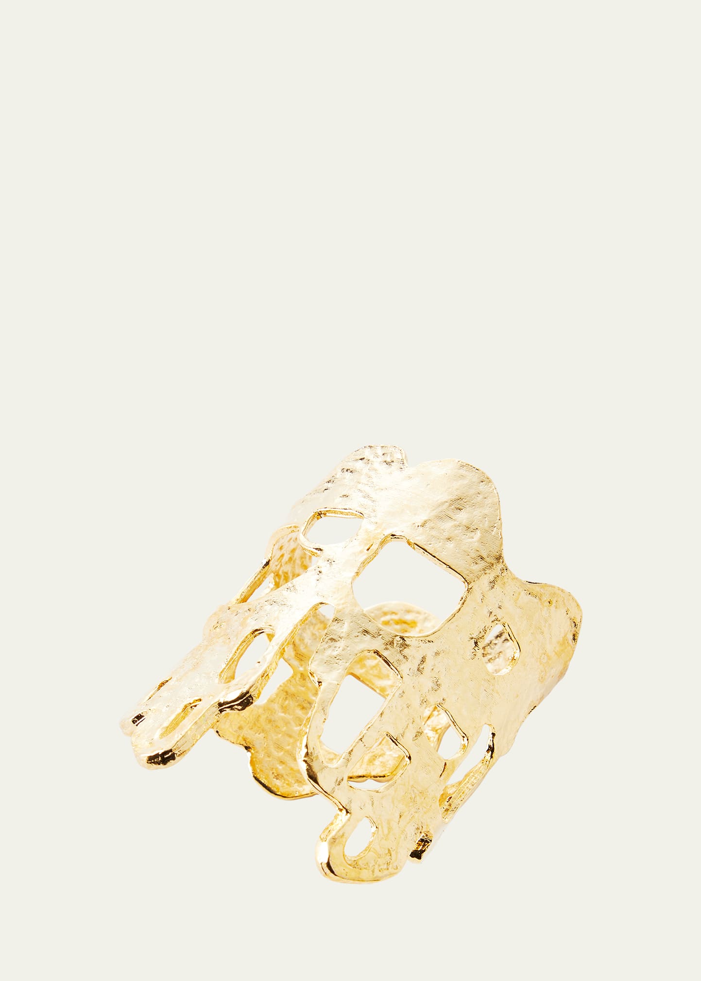 Nomi K 24k Gold-plated Wall Napkin Rings, Set Of 4 In Gold