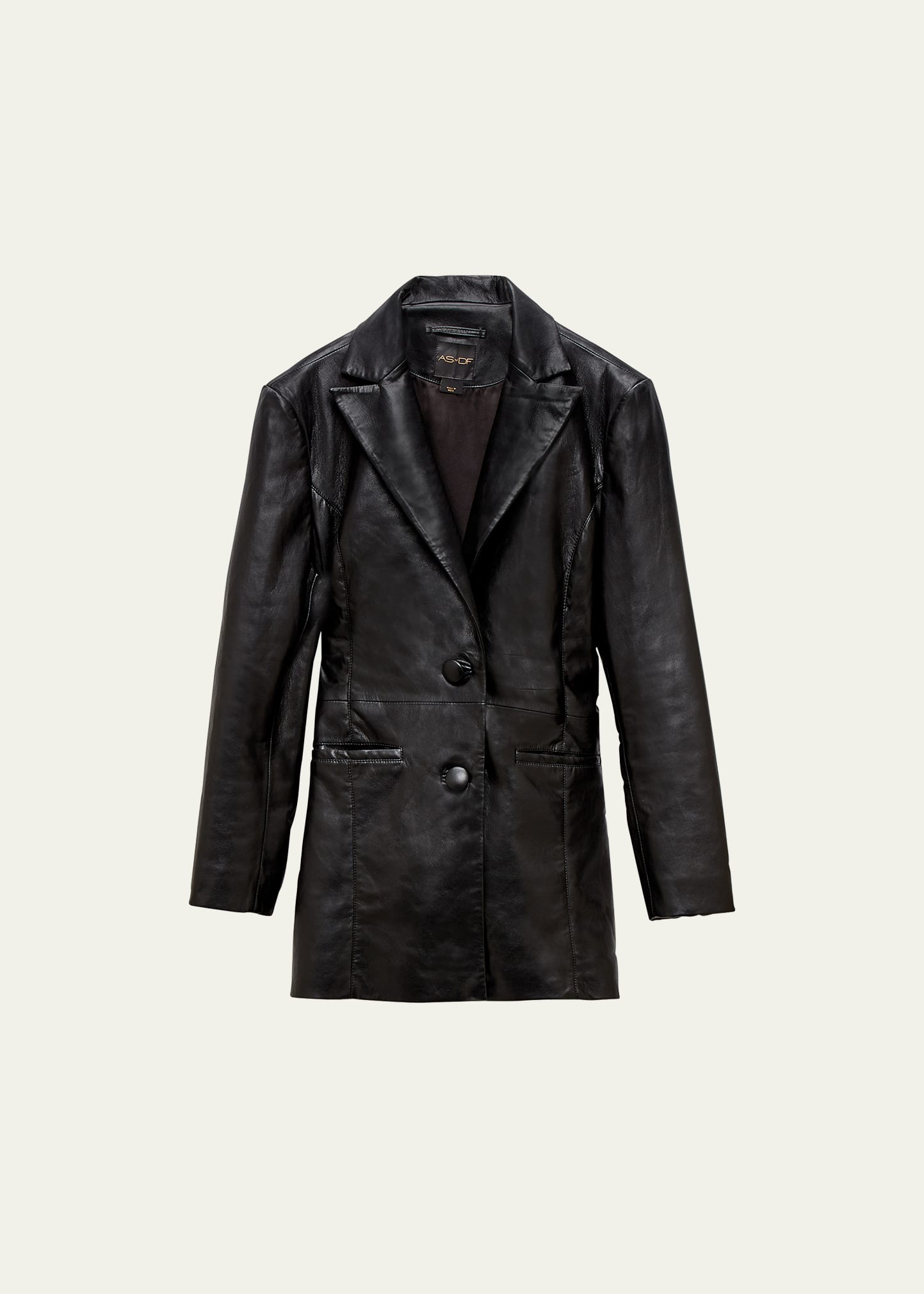 As By Df Jordan Recycled Leather Boyfriend Blazer In Black