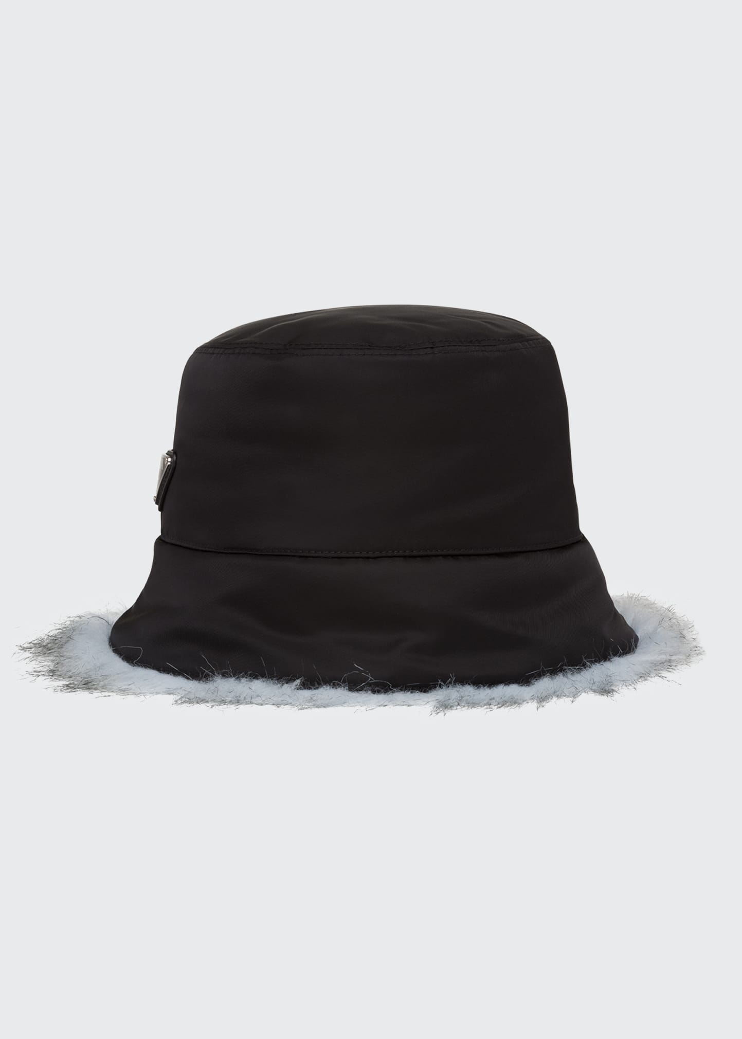 Prada Aspen Re-Nylon Faux-Fur Bucket Hat | Smart Closet