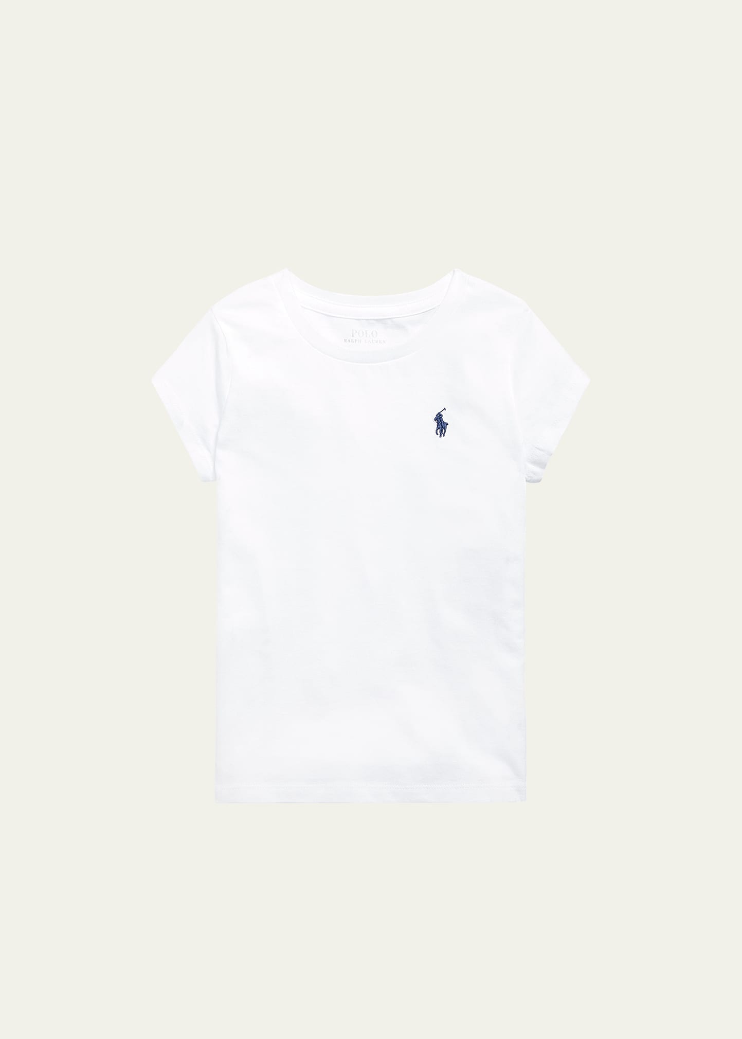 Girl's Logo Embroidered T-Shirt, Size S-XL