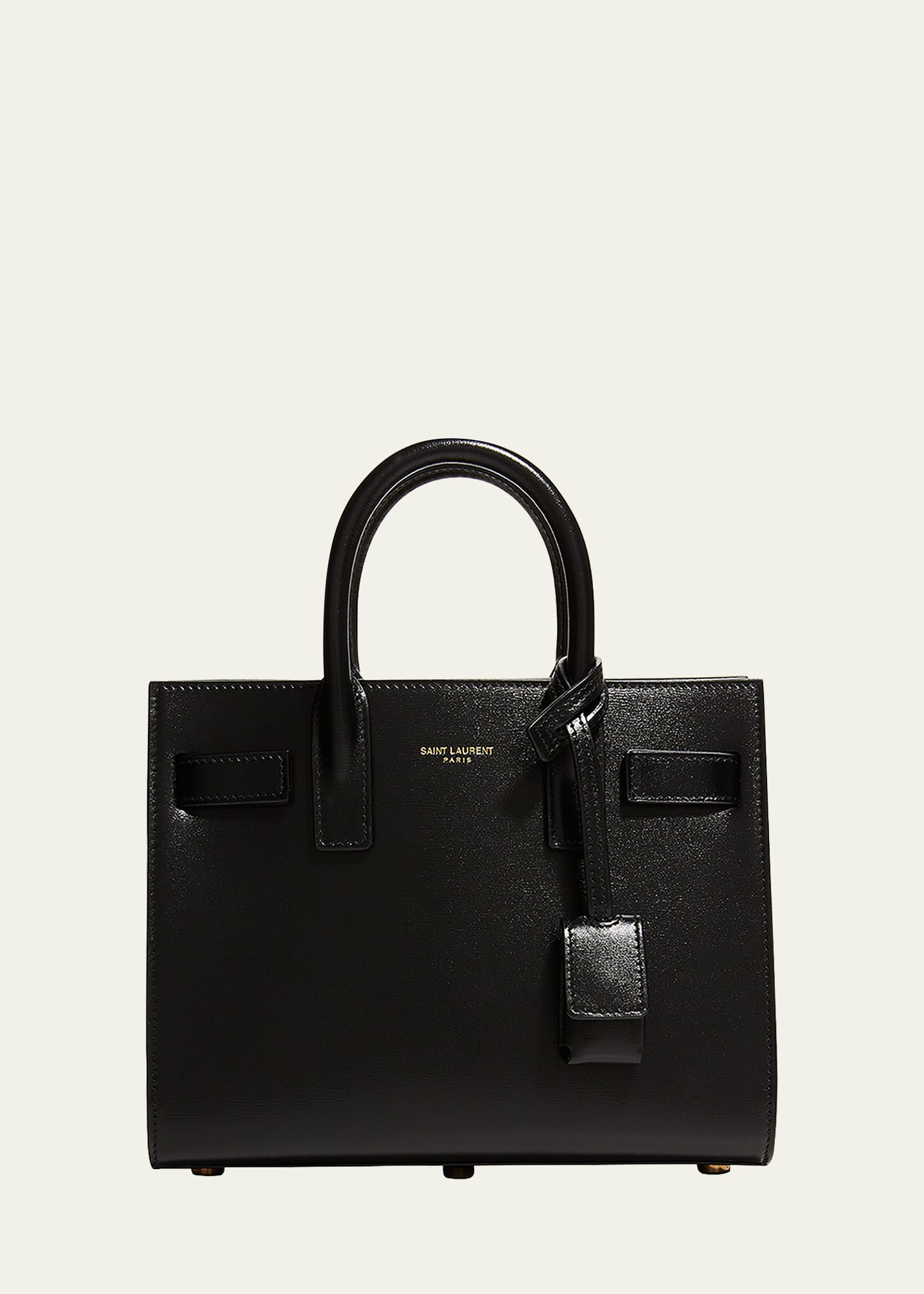 Saint Laurent Classic Sac De Jour Nano In Embossed Crocodile Shiny