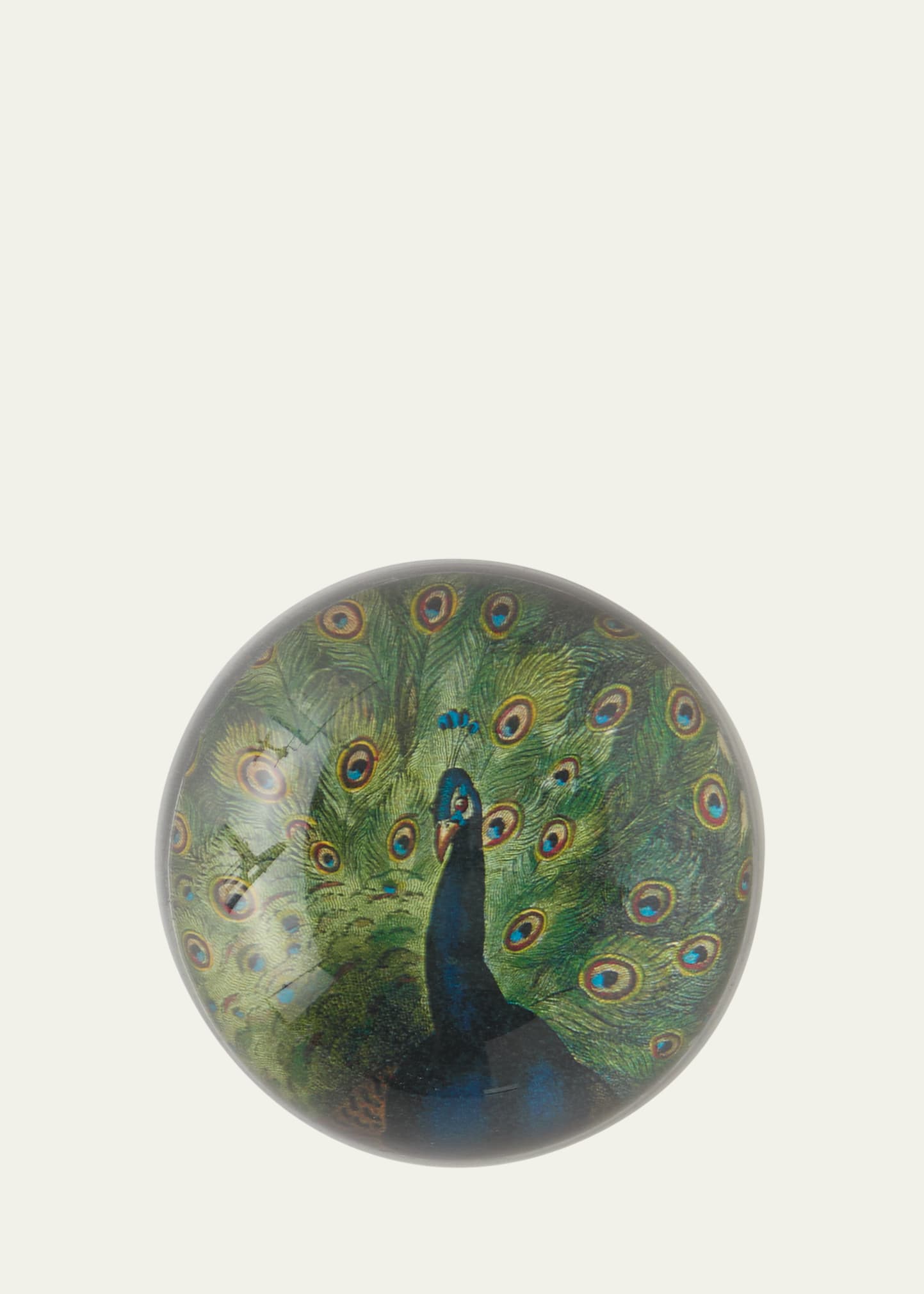 Peacock Dome Paperweight