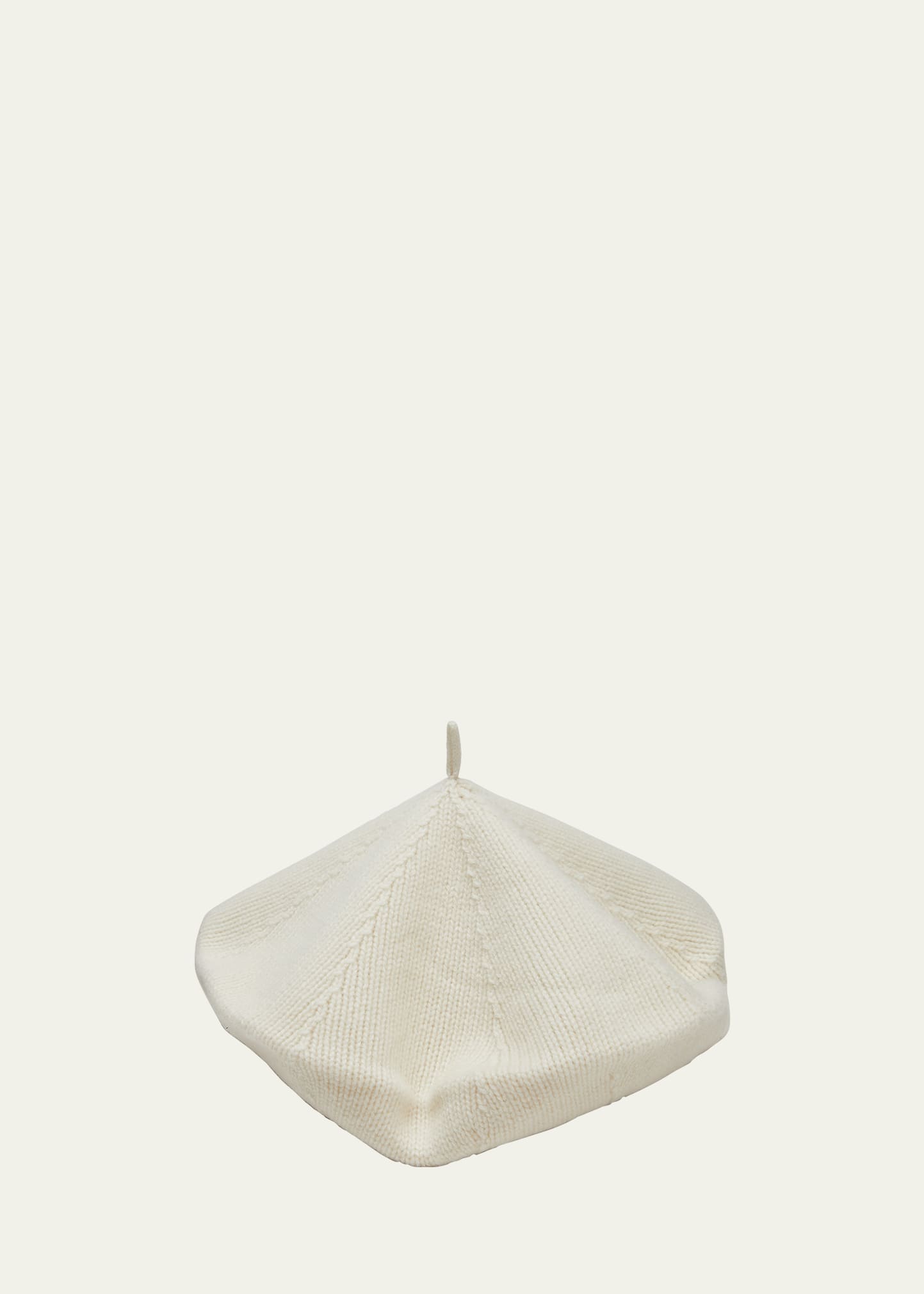 Lisa Yang Saint Germain Knit Beret In Cream