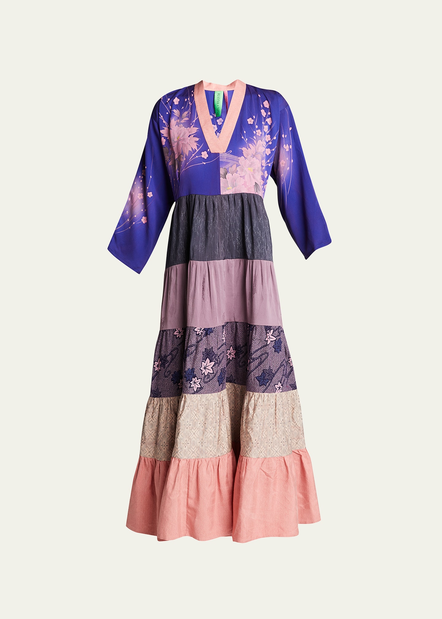 One-Of-A-Kind Vintage Kimono Volant Dress