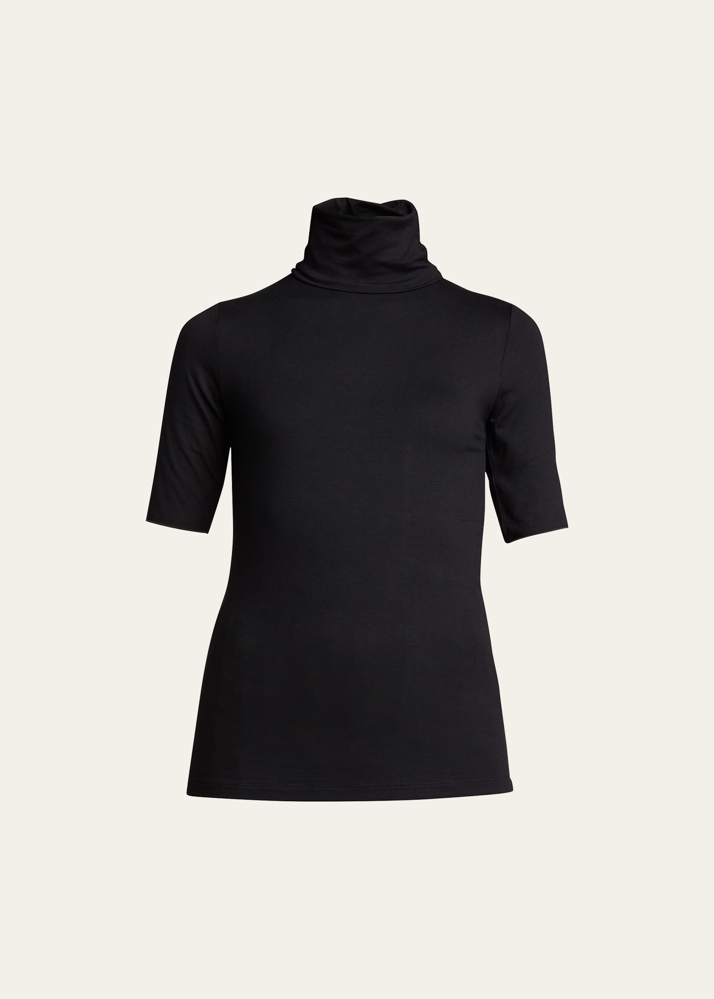 Majestic Soft Touch Elbow-sleeve Turtleneck In 072 Cigar