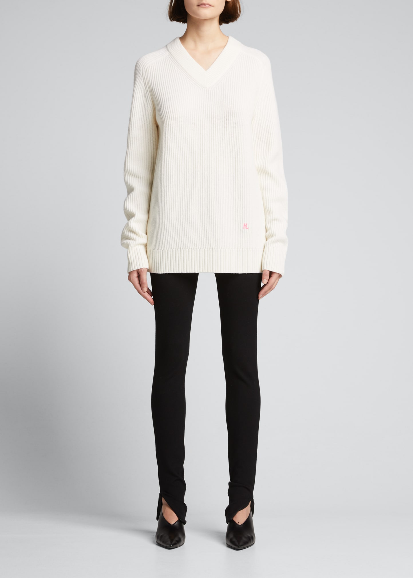 Helmut Lang Wool-Cashmere V-Neck Sweater | Smart Closet