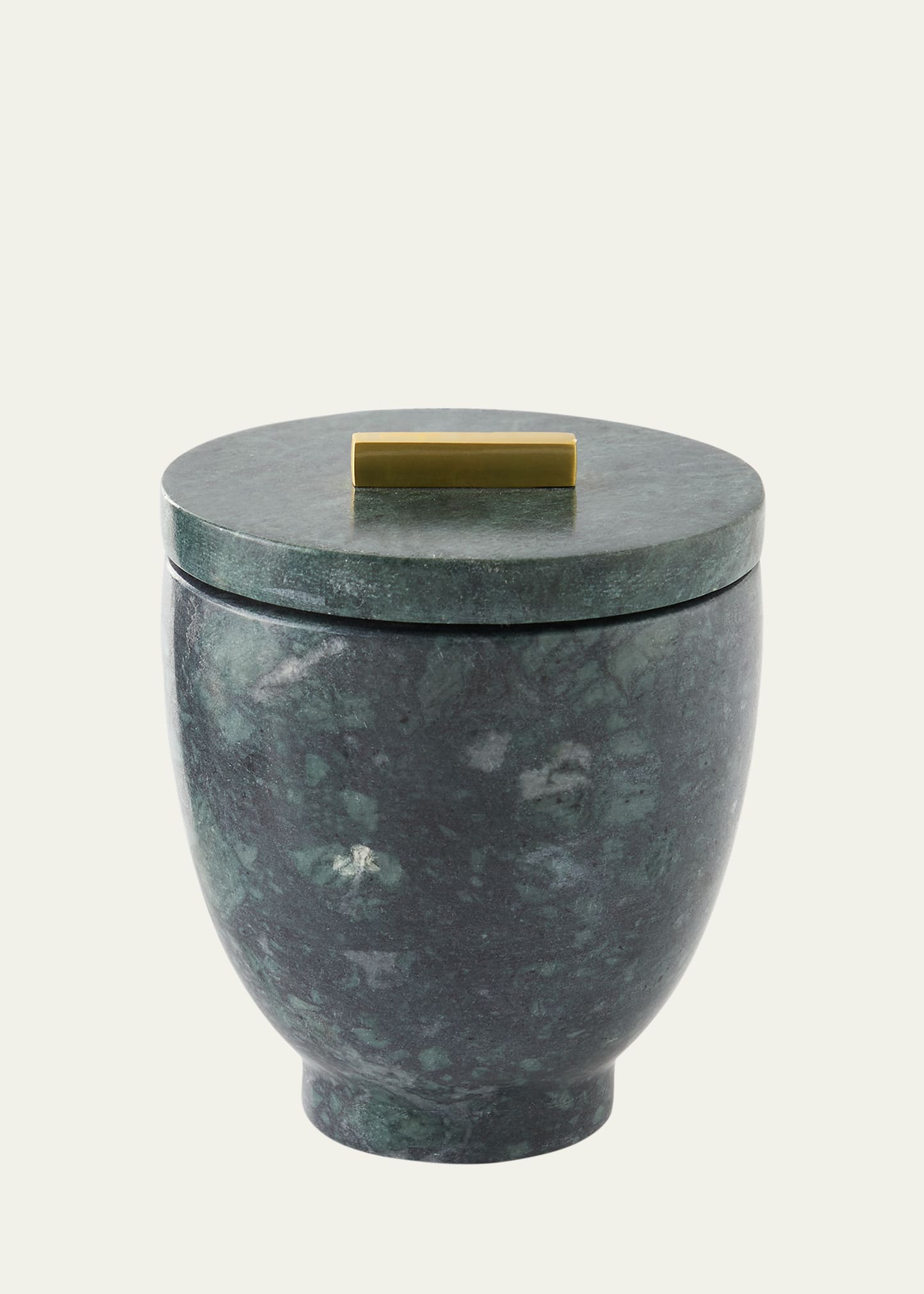Kassatex Esmeralda Marble Cotton Jar In Green
