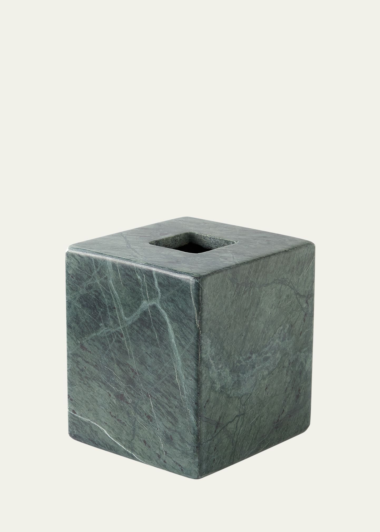 Kassatex Esmeralda Marble Tissue Holder In Green