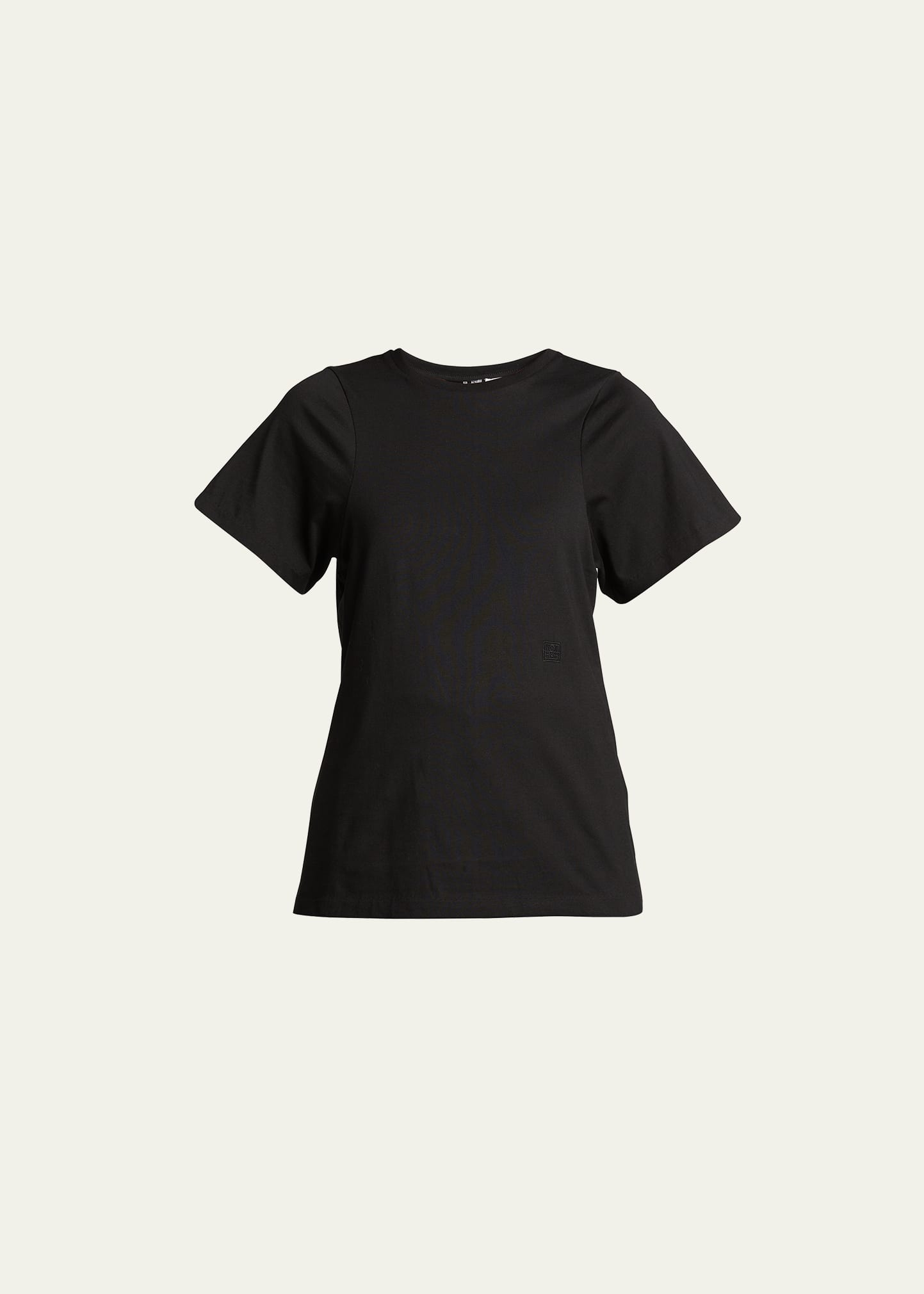 Totême Curved Seam Tee In Black