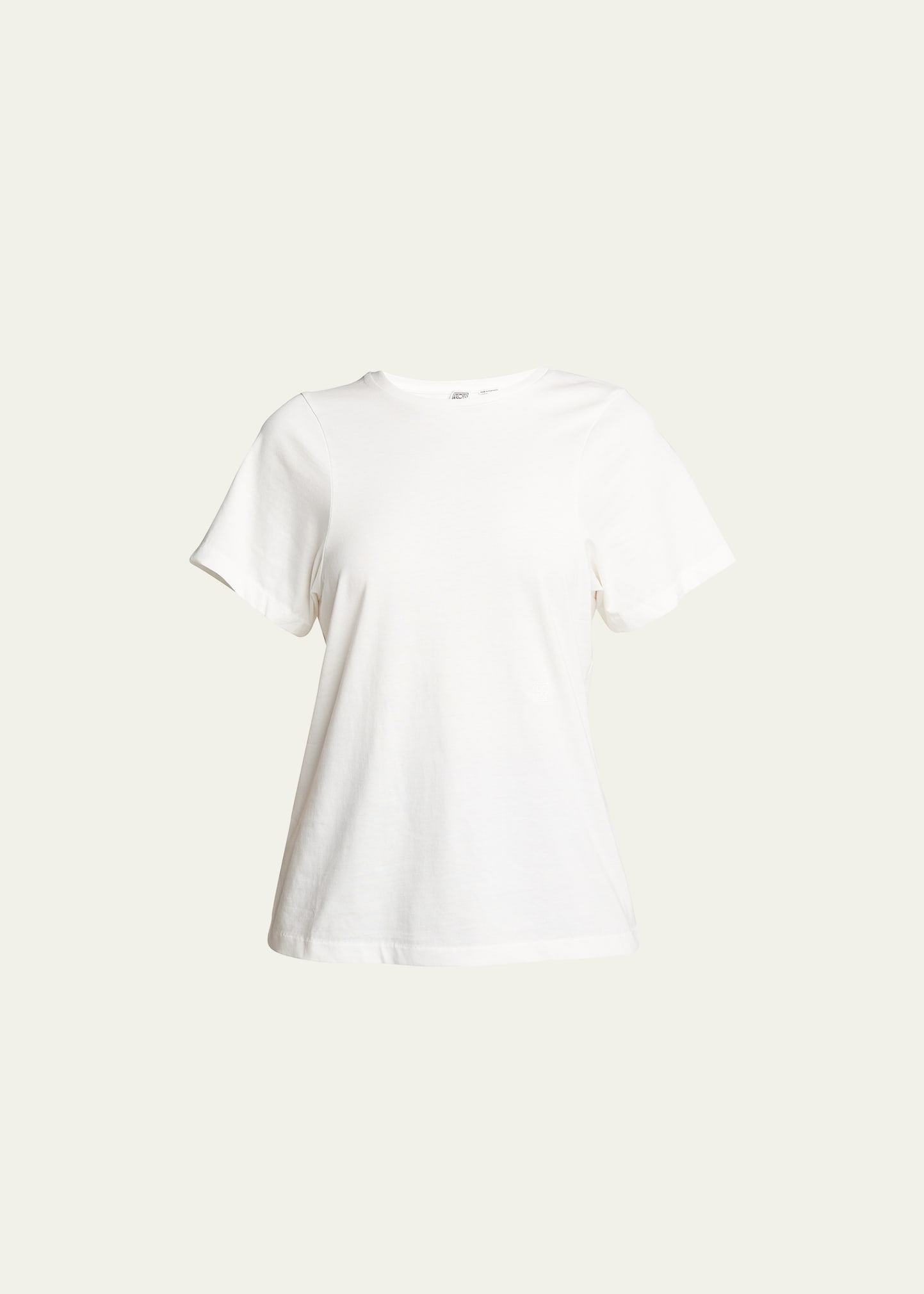 Totême Curved Seam Tee In Open White