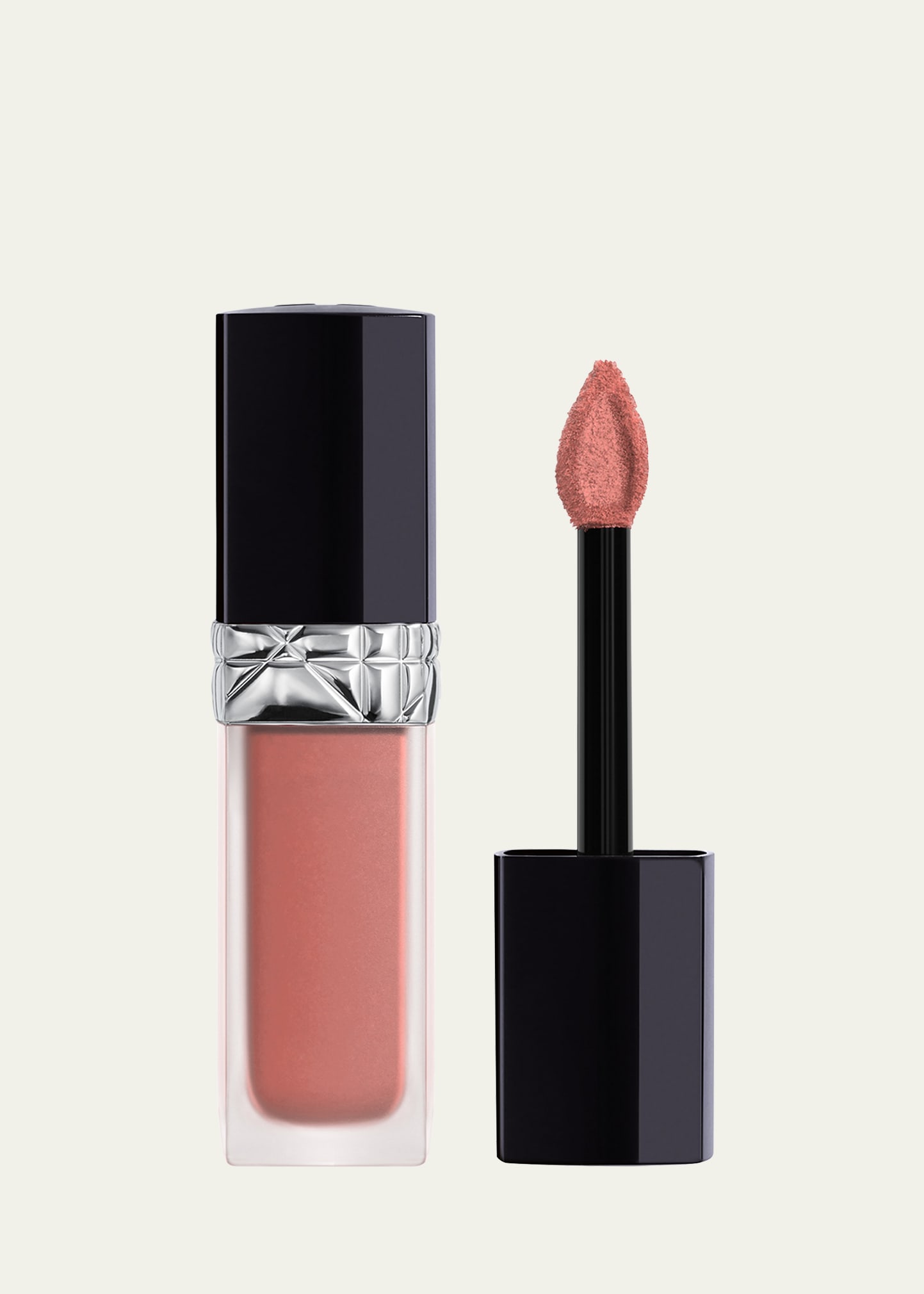 Dior Rouge  Forever Liquid Transfer-proof Lipstick In 100 Forever Nude