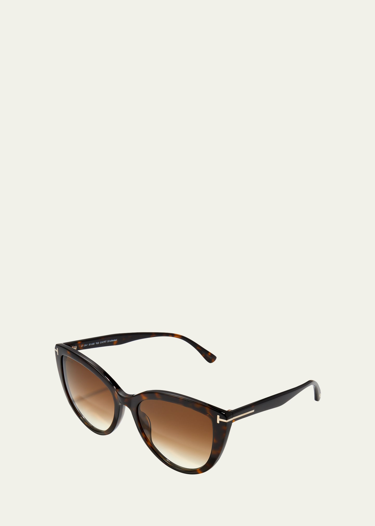 Tom Ford Isabella-02 56mm Gradient Cat Eye Sunglasses In 52f Brown