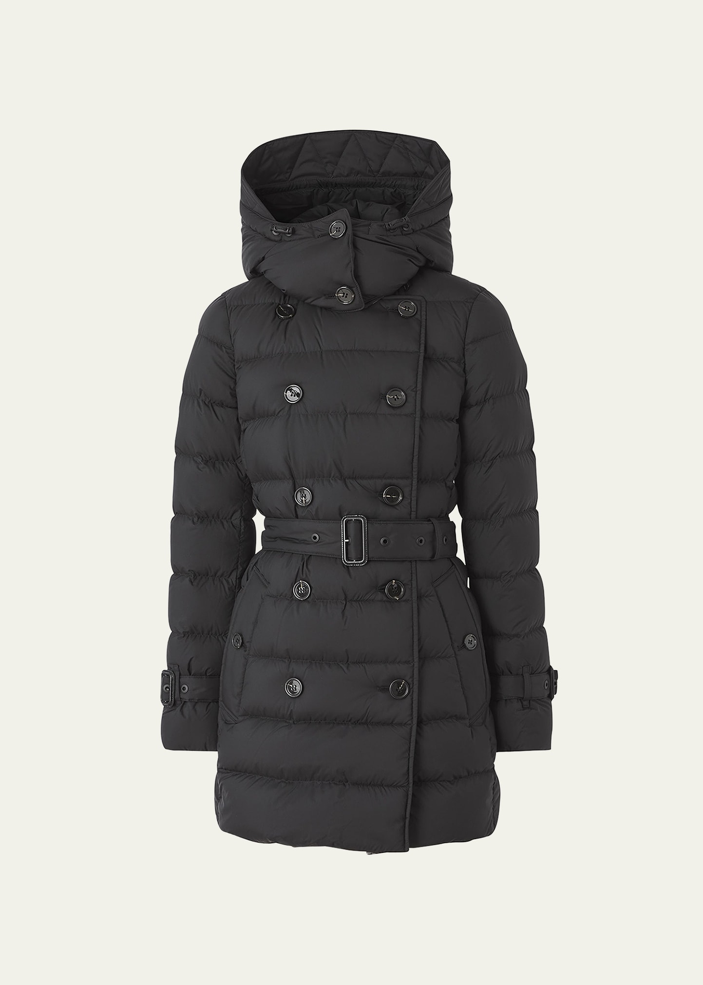 Burberry Ashwick Puffer Coat w/ Detachable Hood